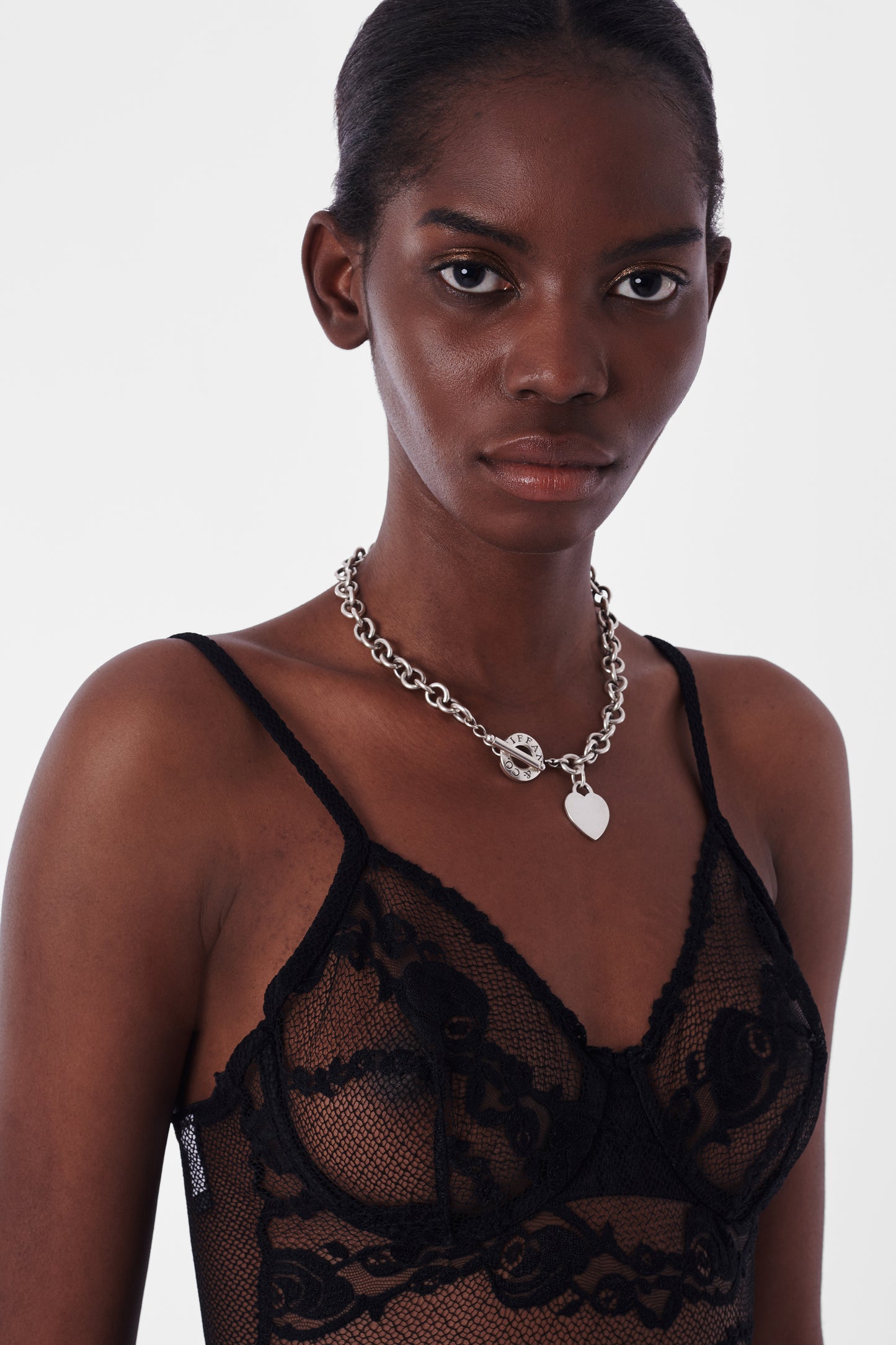 Vintage Black Lace Bodysuit