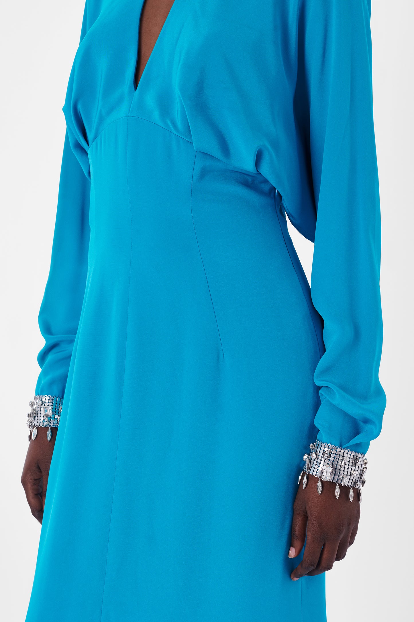 Vintage 1995 Couture Blue Gown