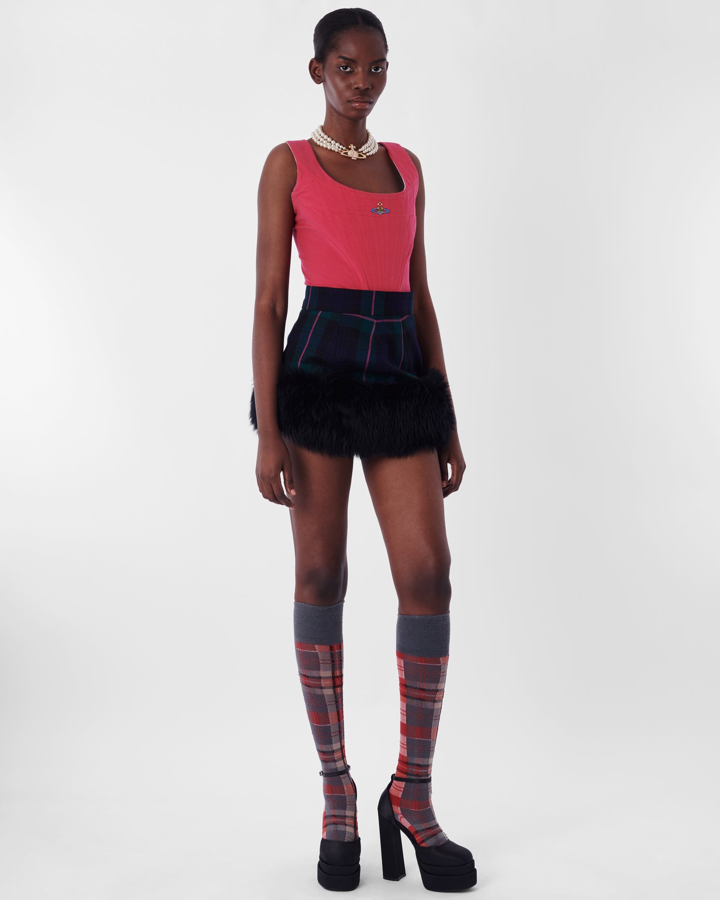 Vintage F/W 1994 Pink Gordon Kilt