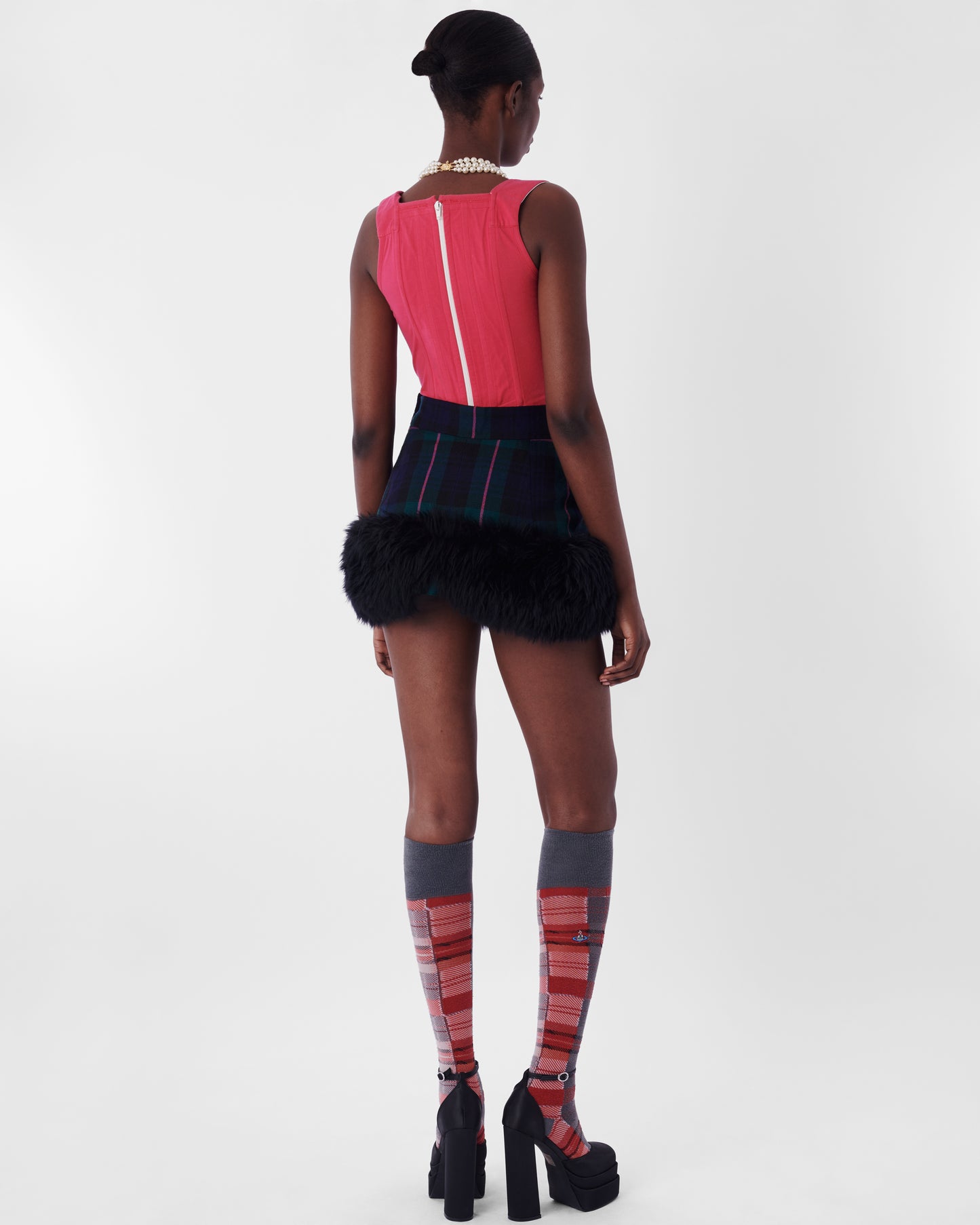Vintage F/W 1994 Pink Gordon Kilt