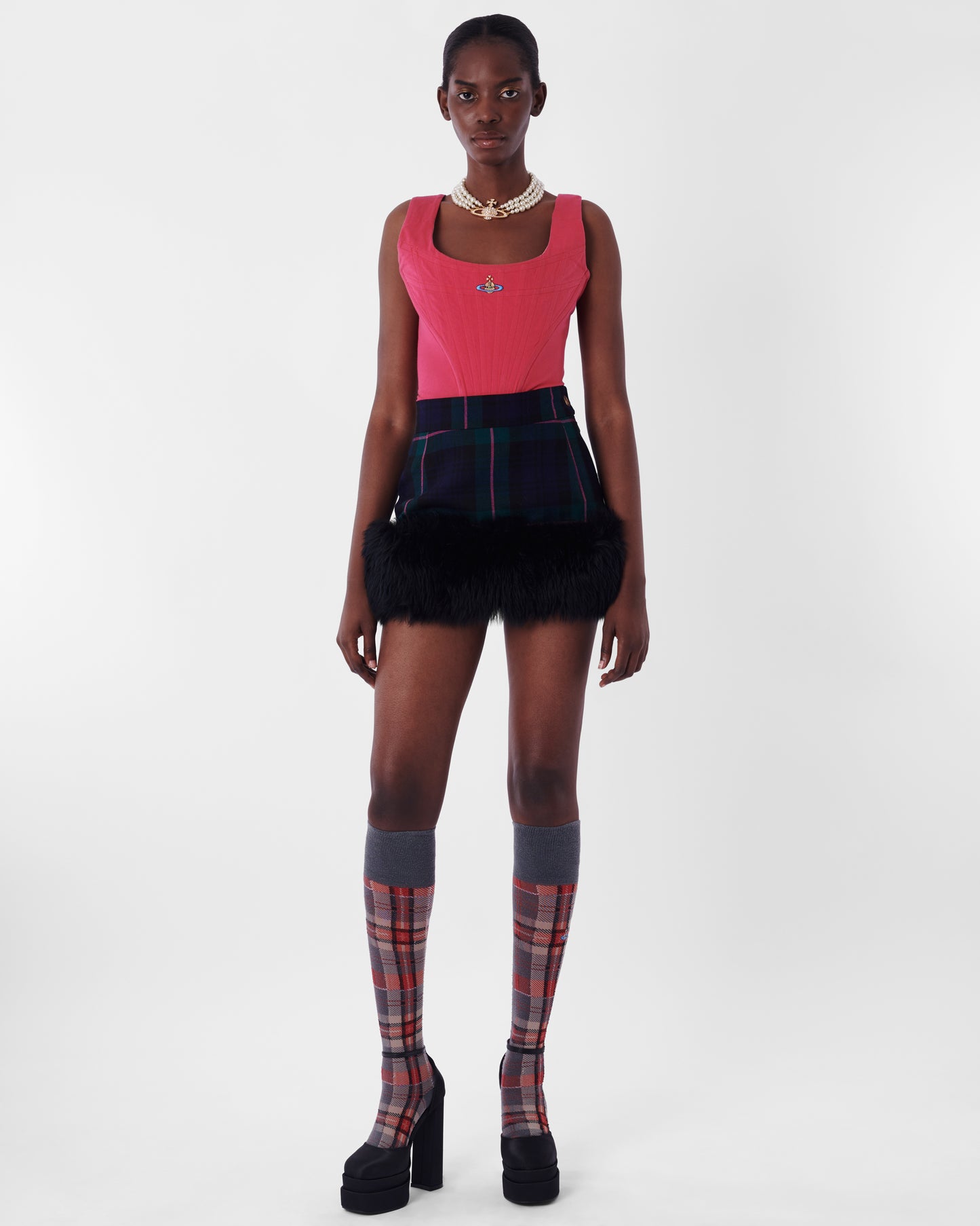 Vintage F/W 1994 Pink Gordon Kilt