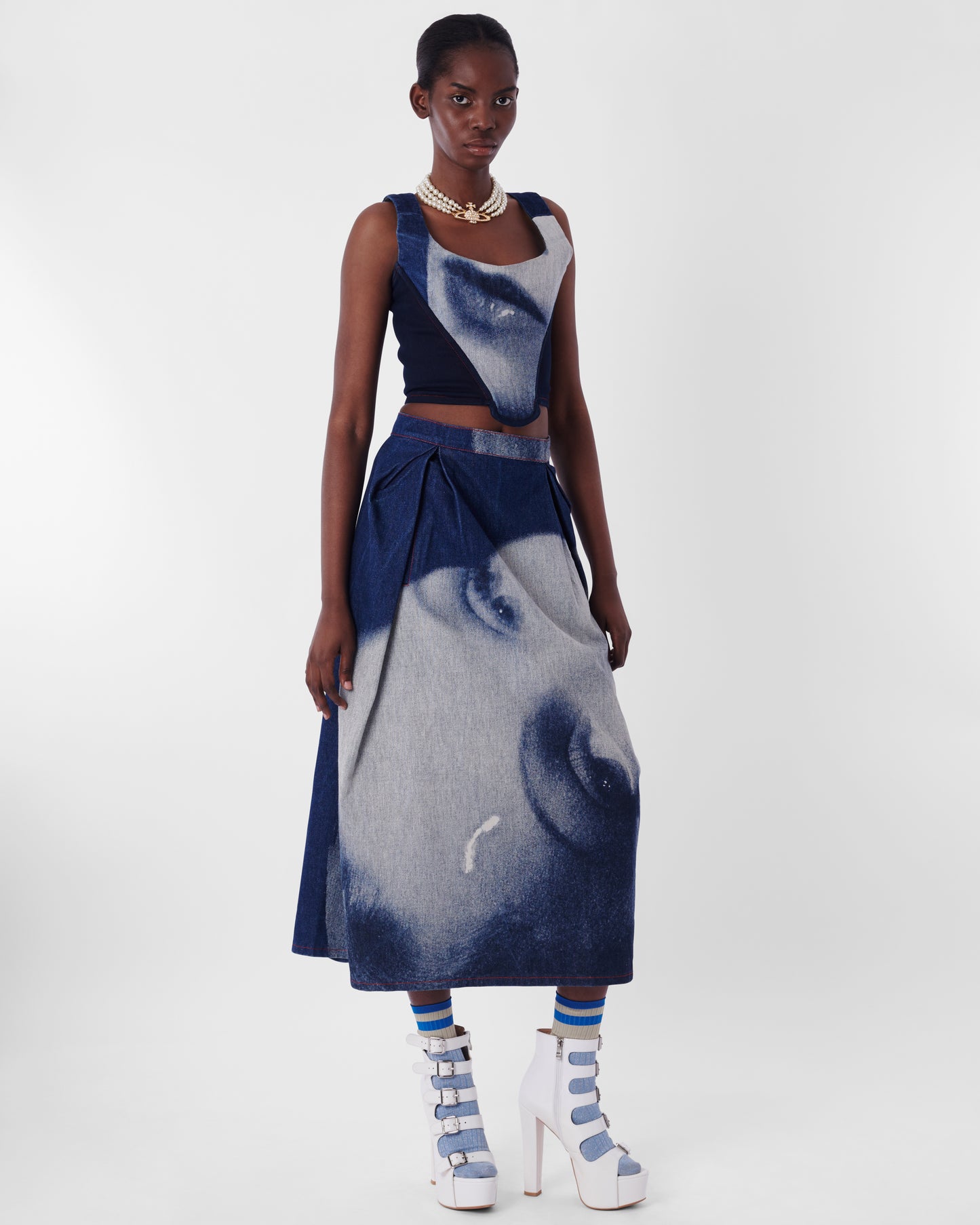 Vintage F/W 1992 Always On Camera Denim Co-ord