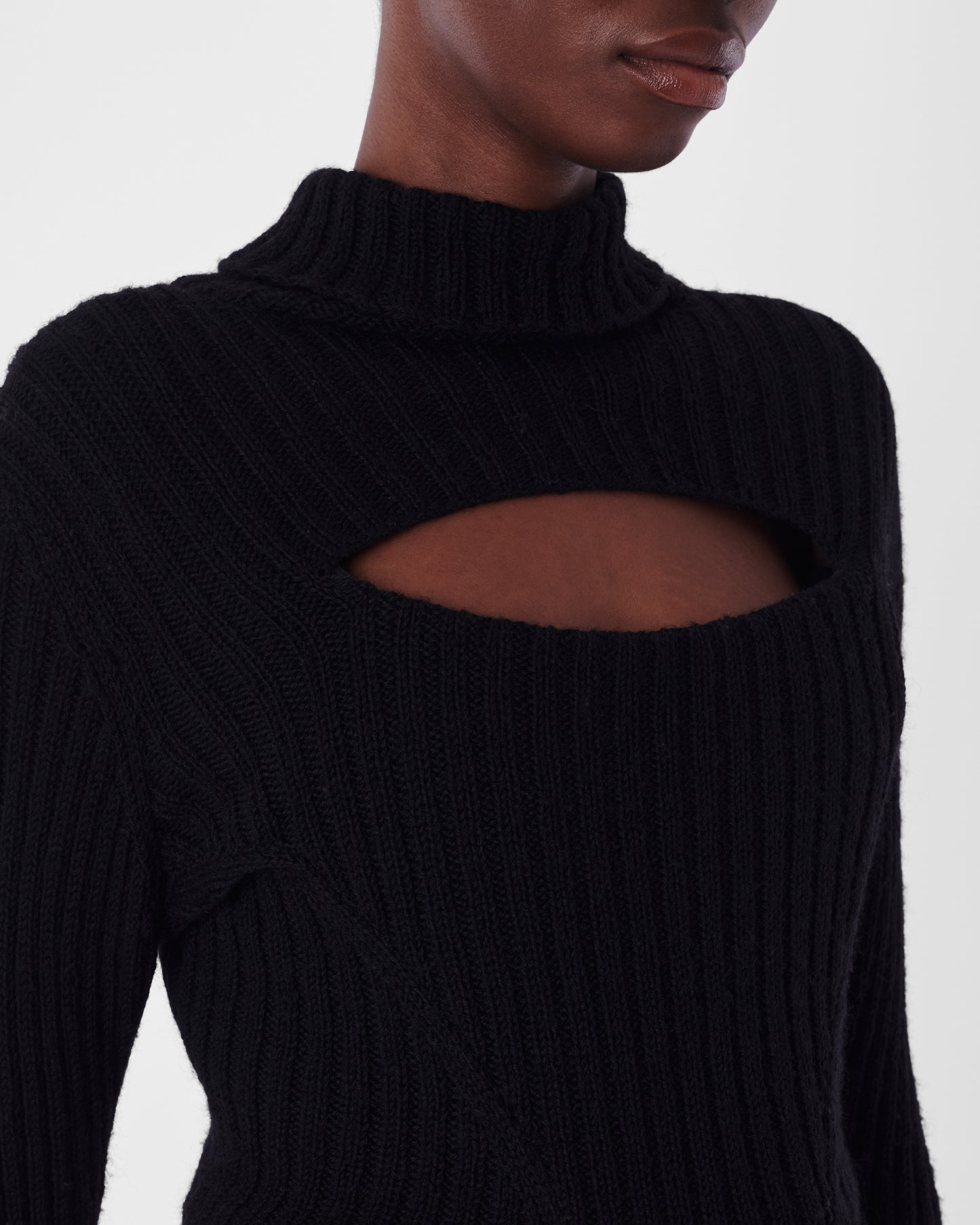 Vintage F/W 1991 'Dressing Up' Knit Turtleneck Cutout Corset
