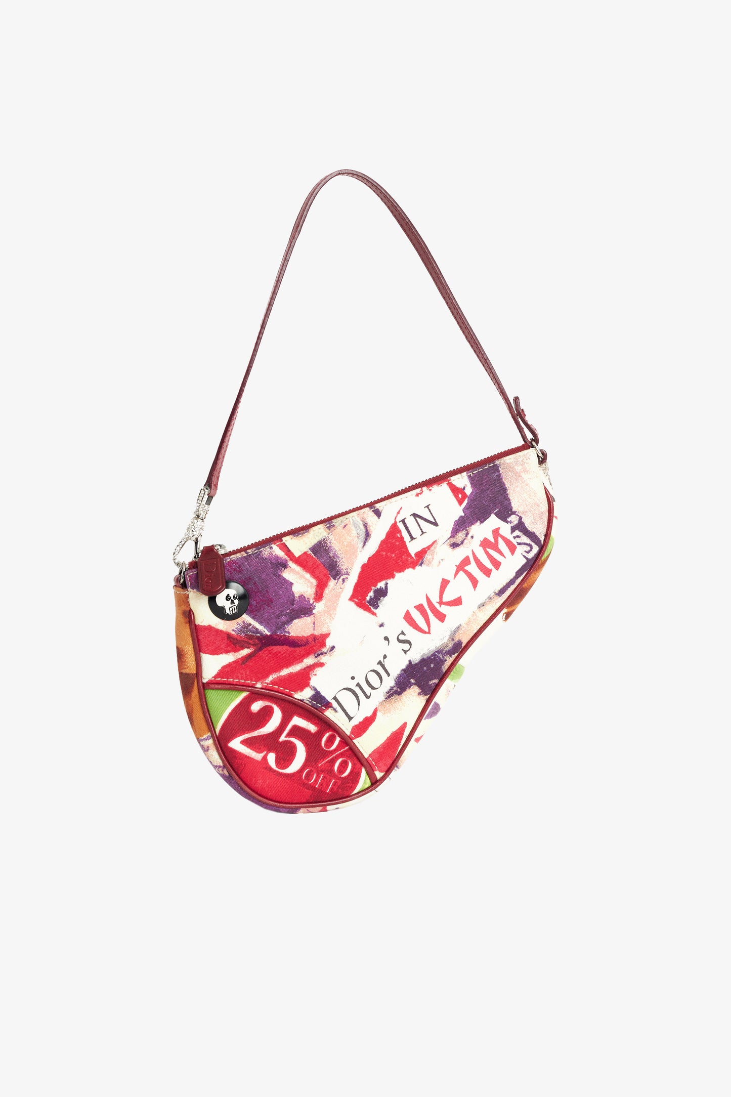Vintage 2003 Victim Print Saddle Bag