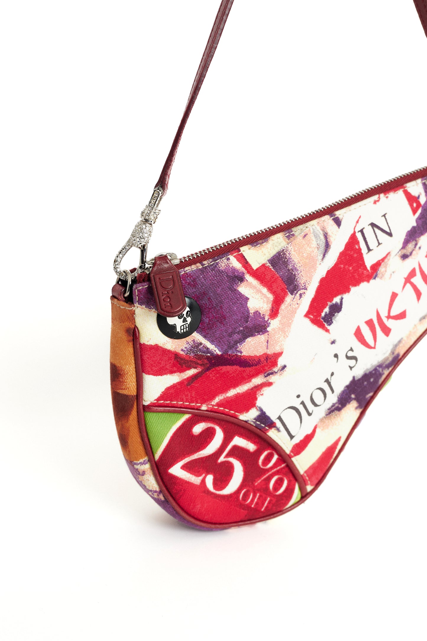 Vintage 2003 Victim Print Saddle Bag
