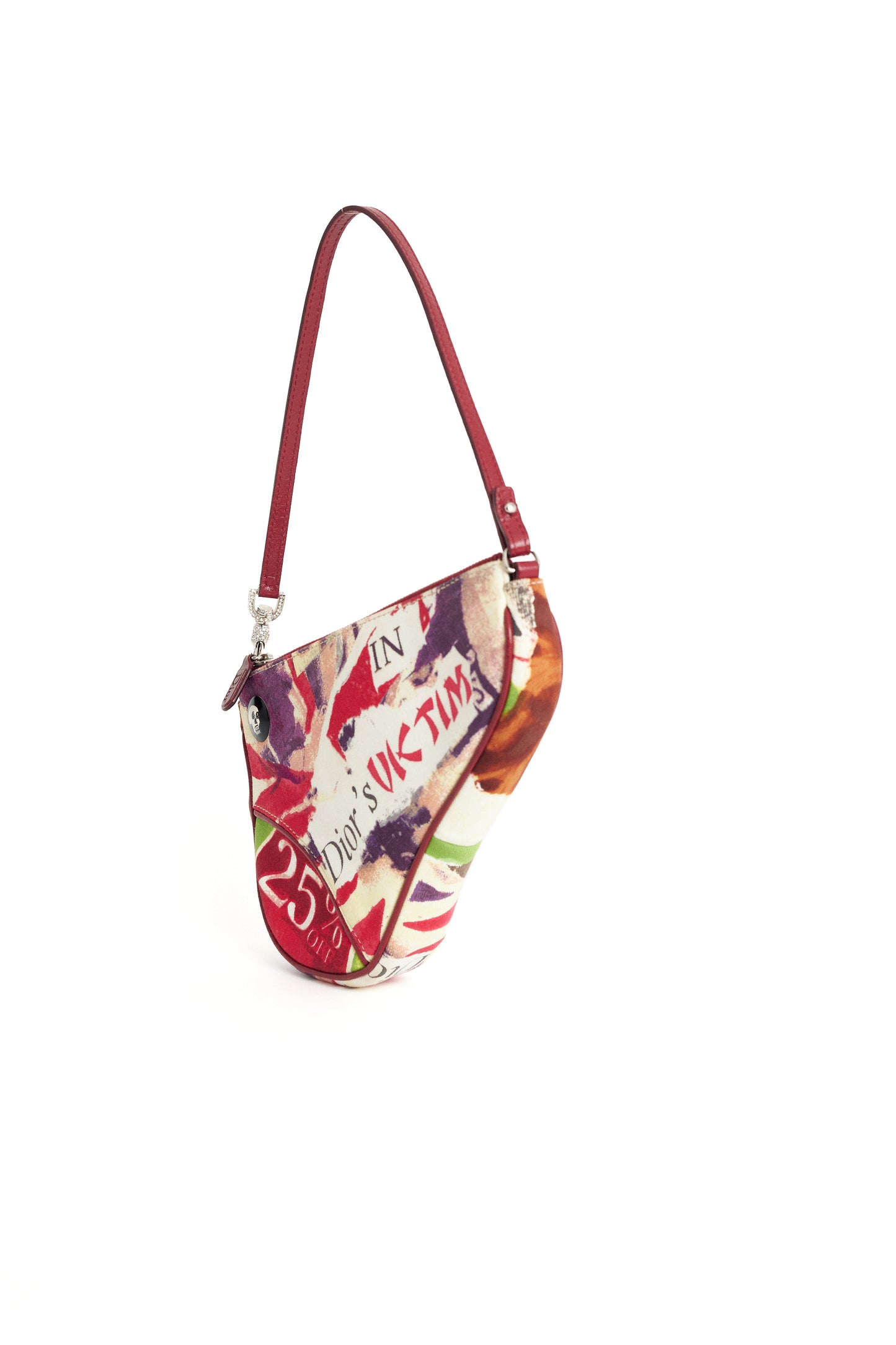 Vintage 2003 Victim Print Saddle Bag