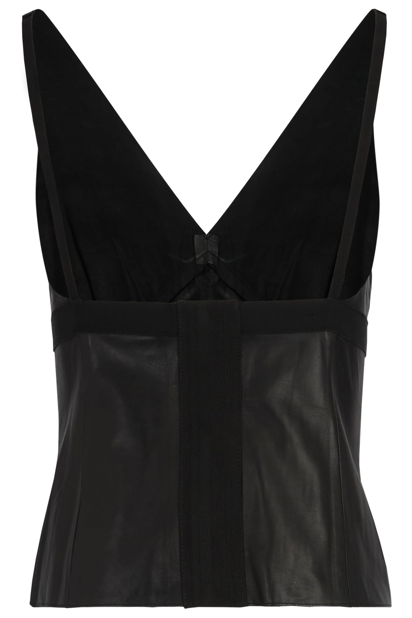 Prada F/W 2000 Leather Ribbon Top