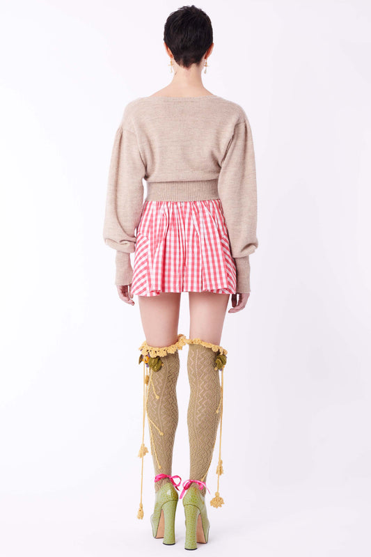 Vintage 1994 Gingham Pink Mini Skirt