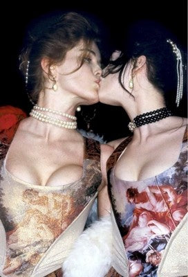 Vintage F/W 1990/91 Runway Boucher Print Corset