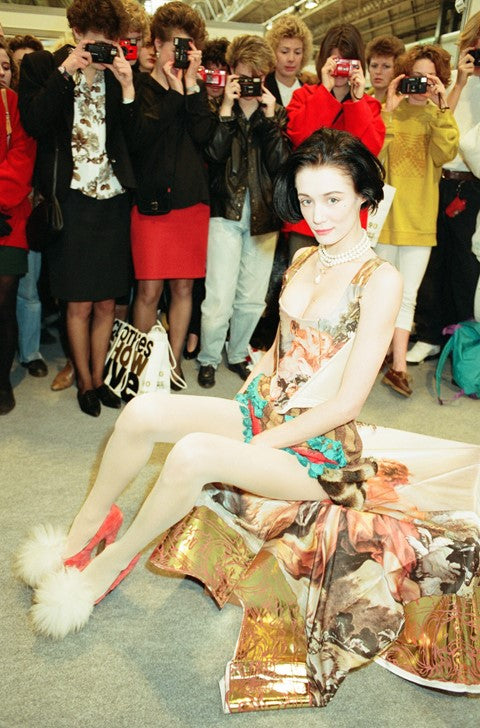 Vintage F/W 1990/91 Runway Boucher Print Corset