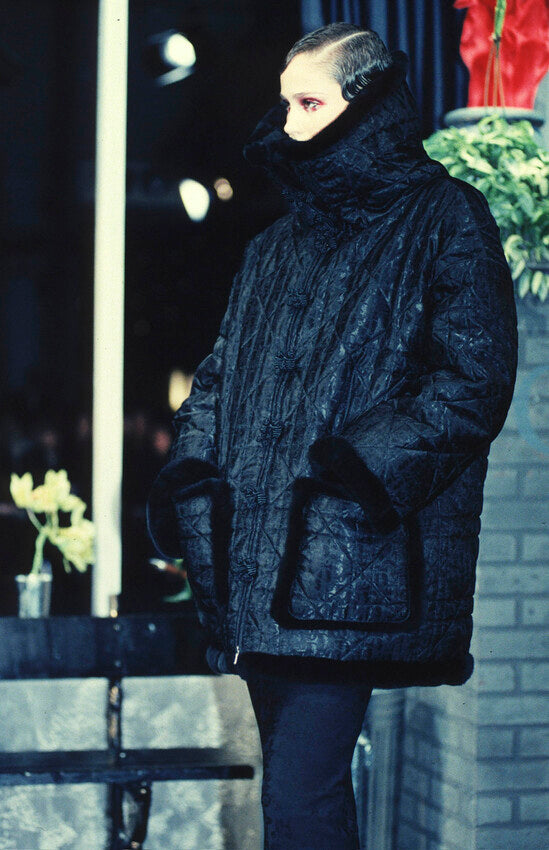 Vintage Christian Dior F/W 1998 Christian Dior Black Cannage quilt Bomber