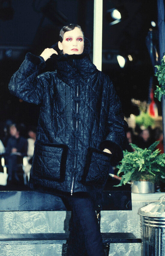 Vintage Christian Dior F/W 1998 Christian Dior Black Cannage quilt Bomber