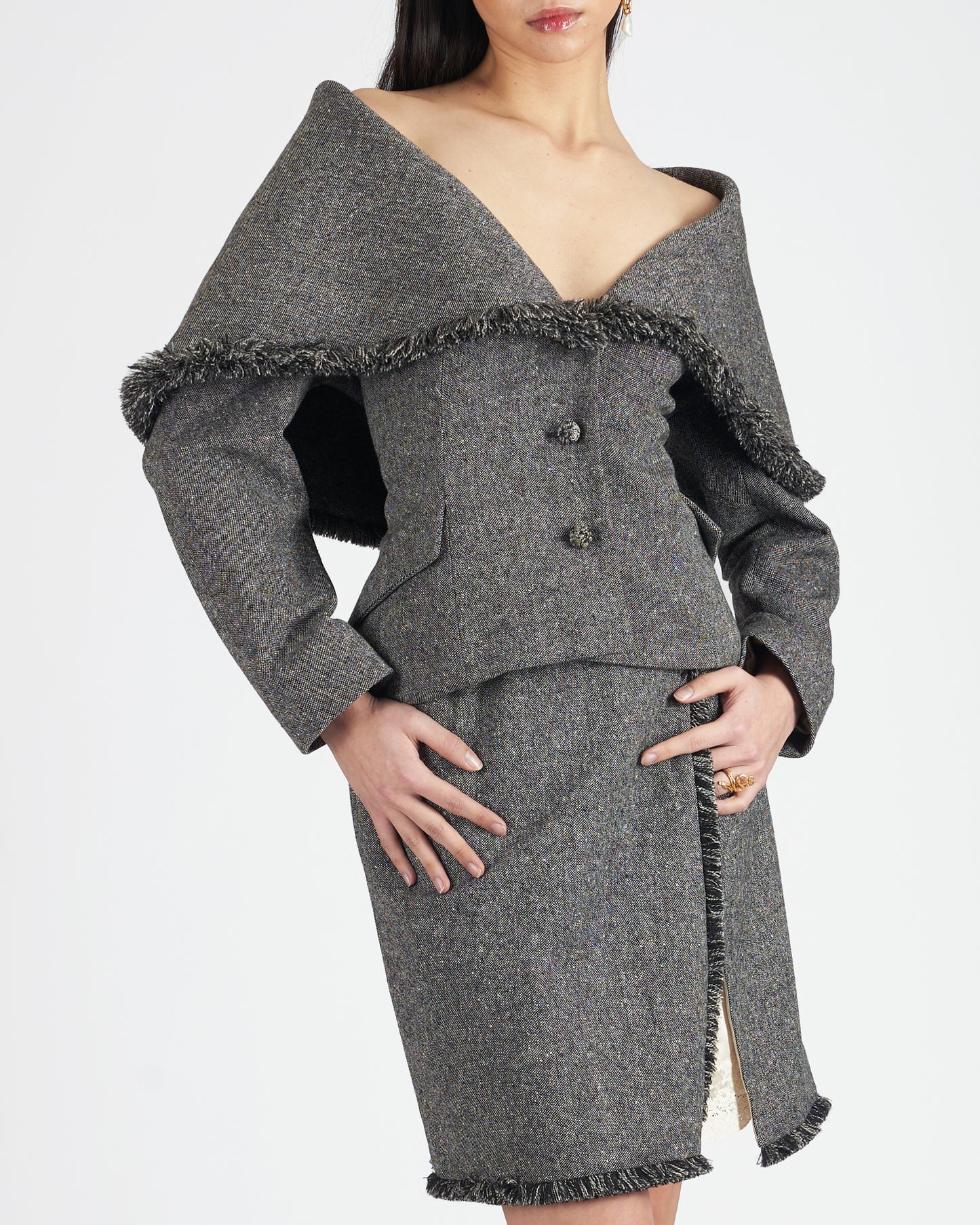 Vintage 1997 Tweed Blazer Set