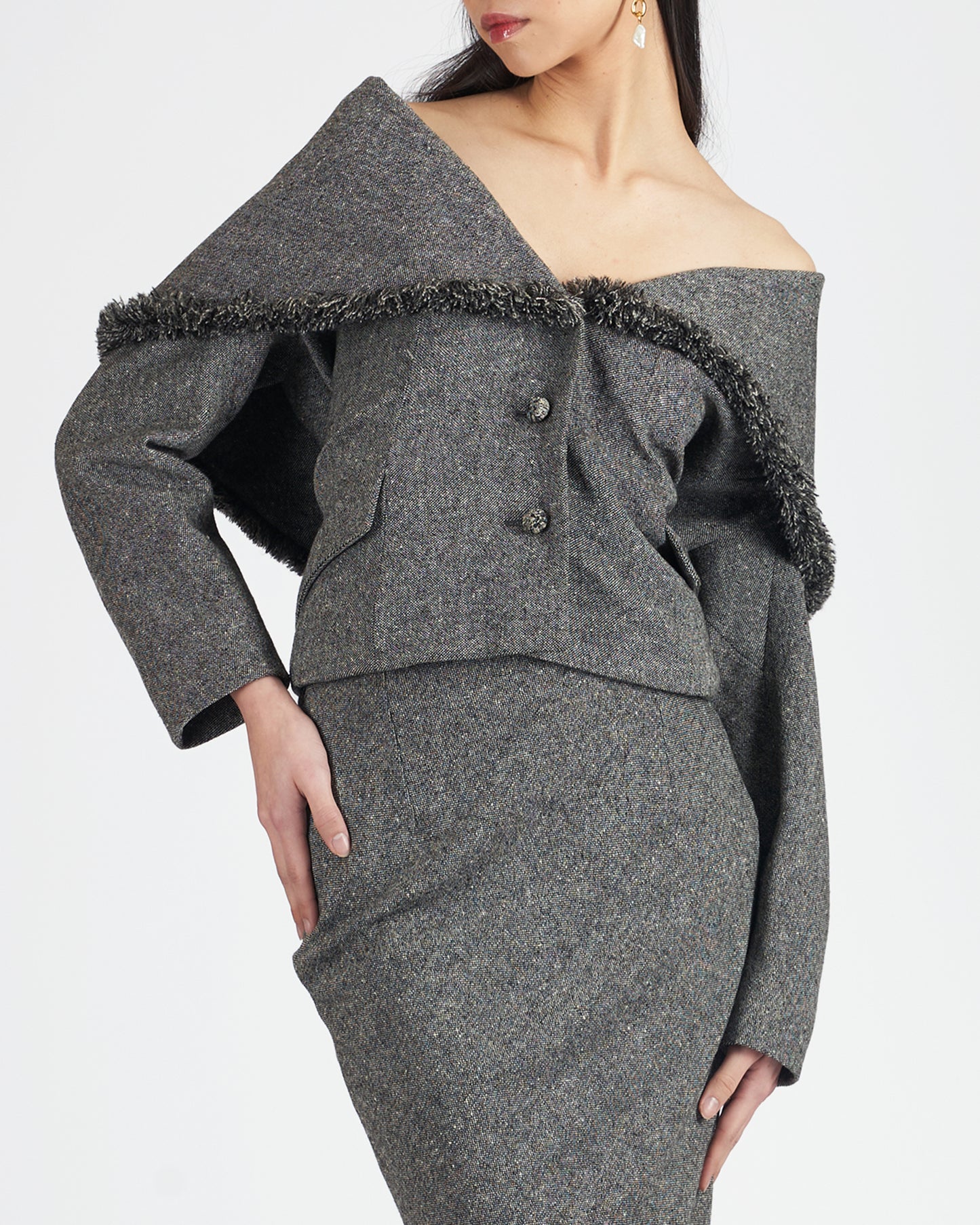 Vintage 1997 Tweed Blazer Set