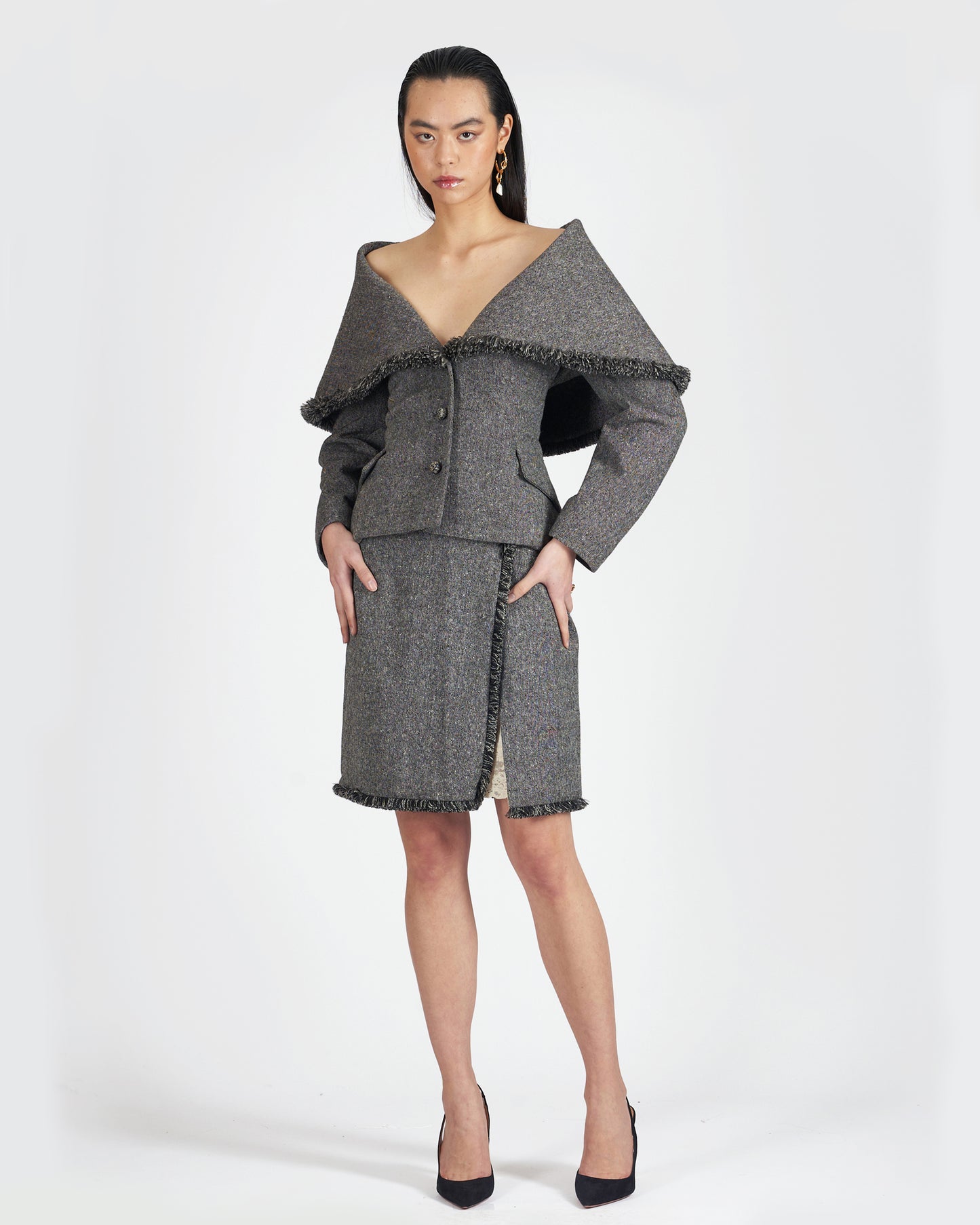 Vintage 1997 Tweed Blazer Set