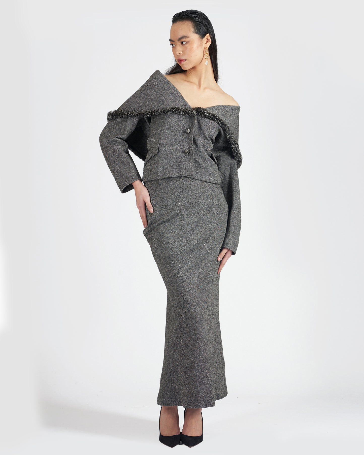 Vintage 1997 Tweed Blazer Set
