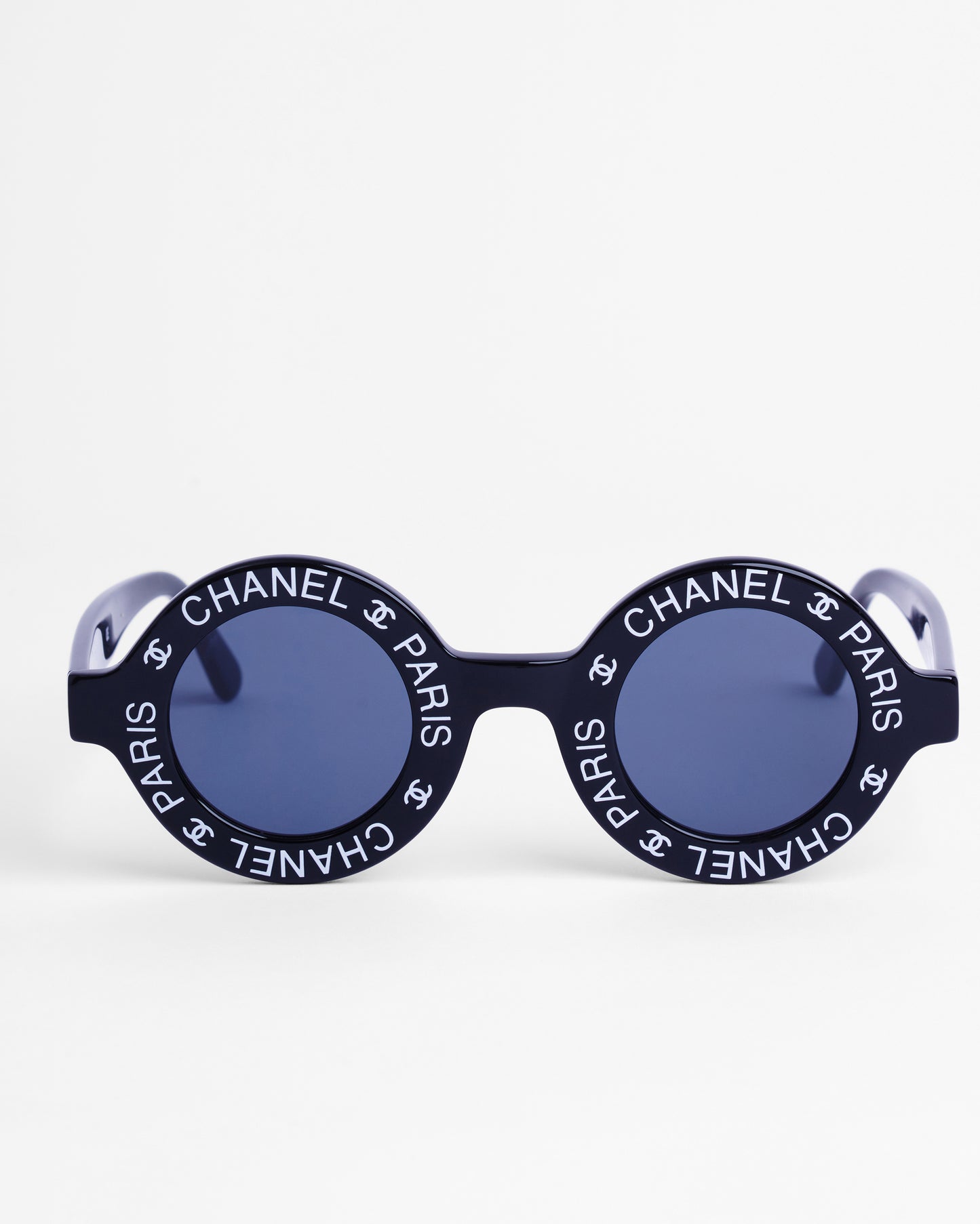 Vintage SS 1993 Detail Font Chanel Circle Sunglasses