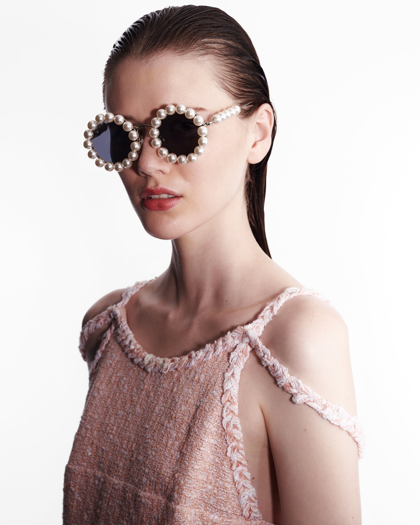 Vintage SS 1994 Chanel Runway Pearl Sunglasses
