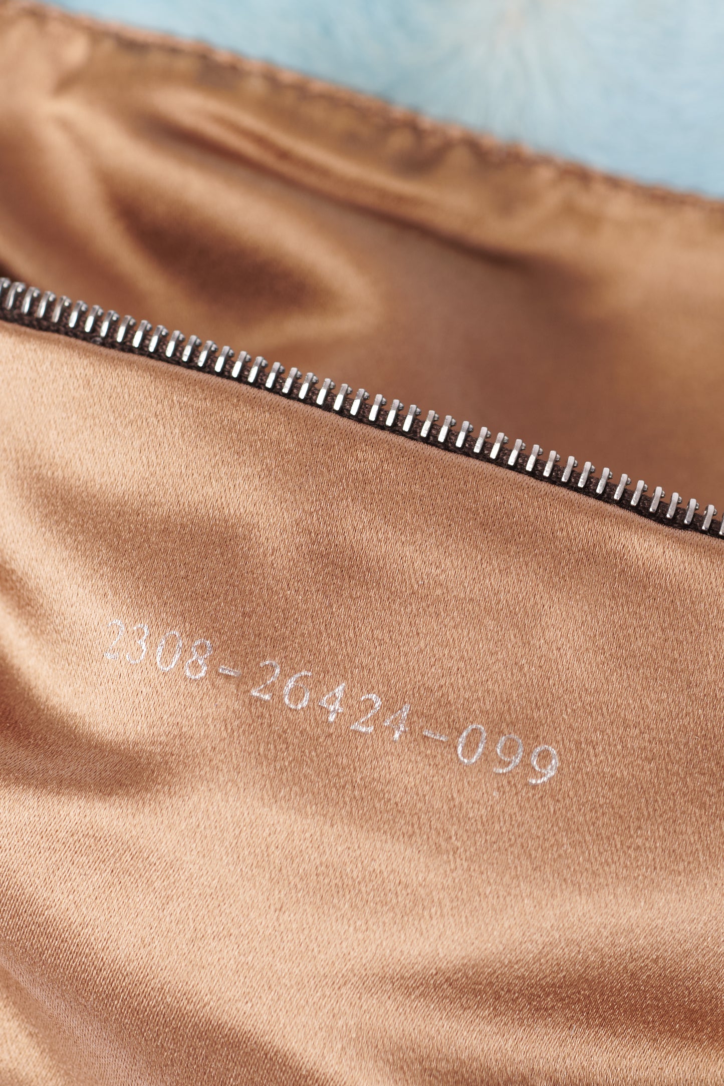 Vintage 1990’s Blue Cow Print Calfskin Shoulder Baguette