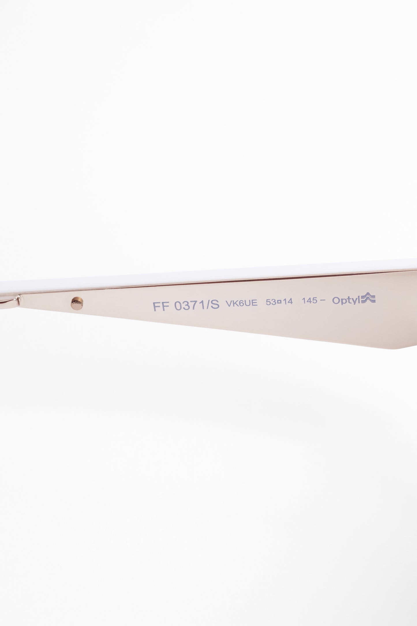 Rare Vintage 1990's Fendi White Frames Sunglasses