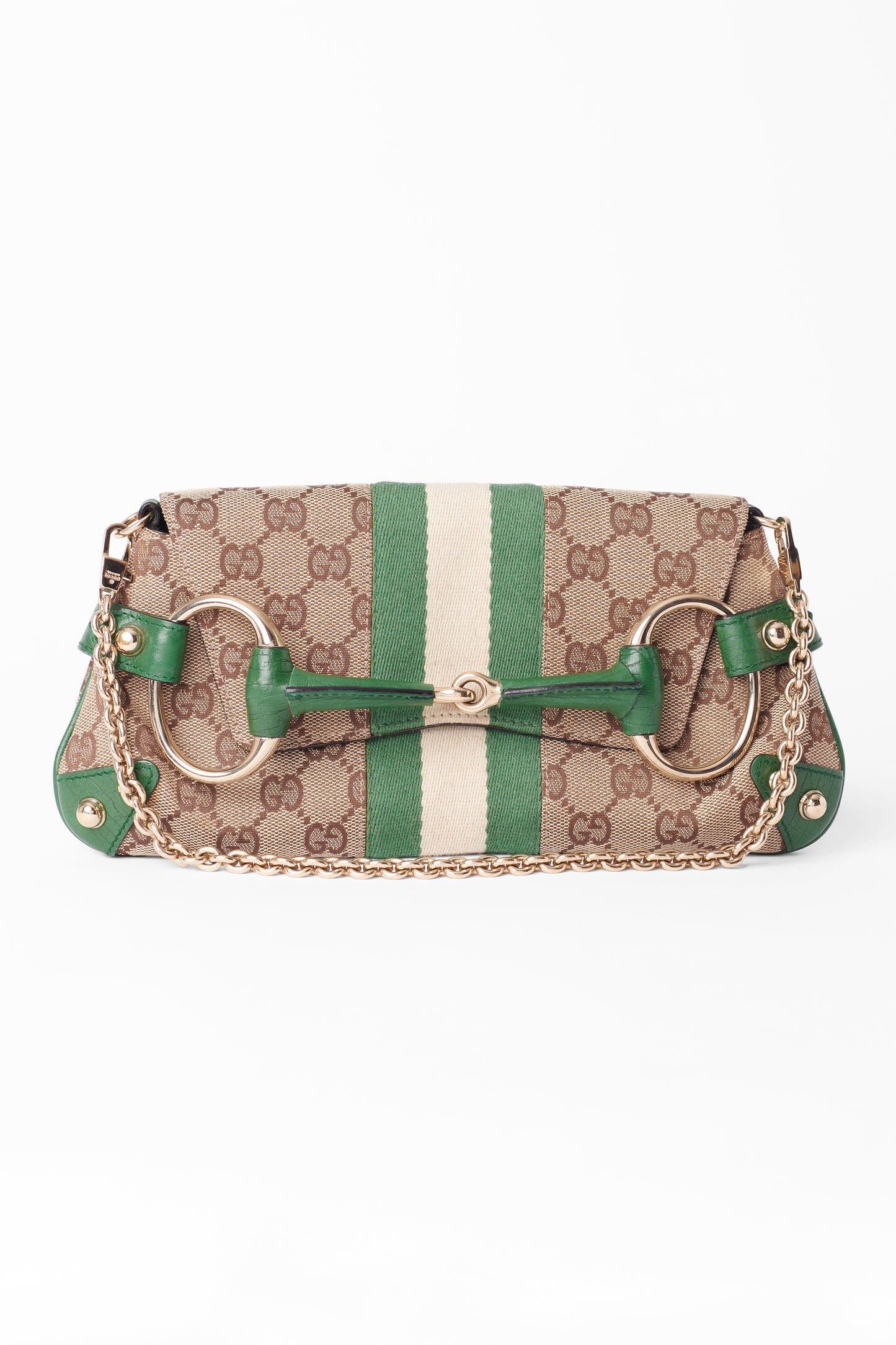 Vintage S/S 2003 Green Horsebit 1955 Clutch Bag
