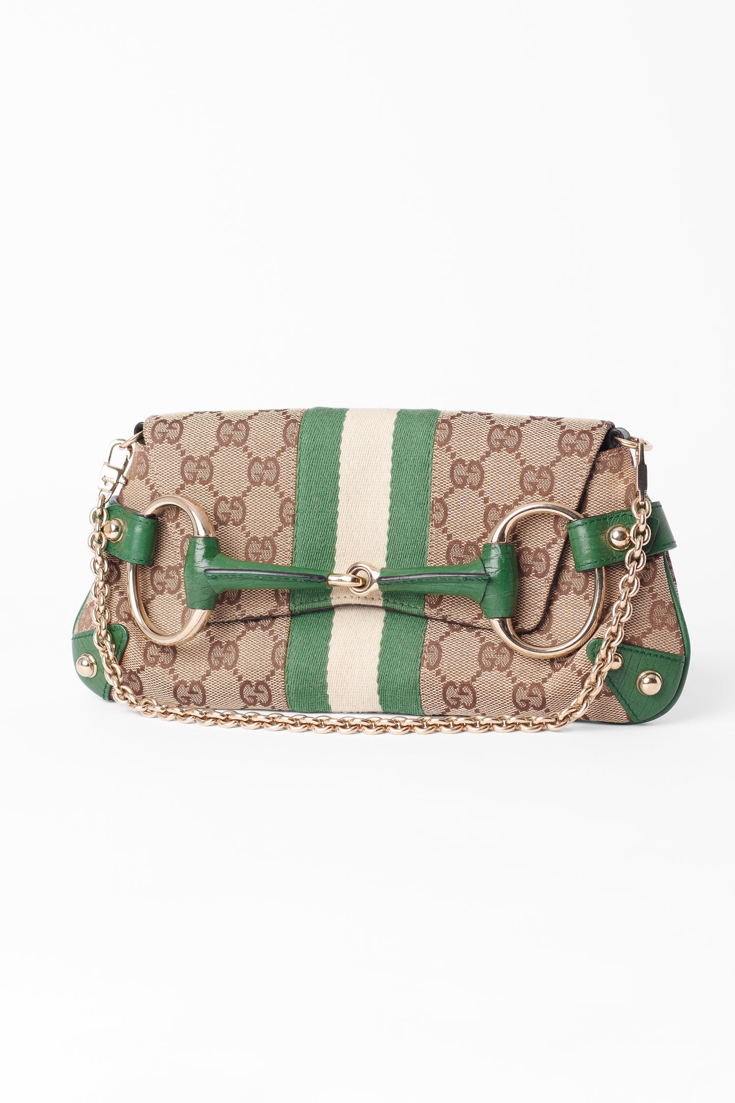 Vintage S/S 2003 Green Horsebit 1955 Clutch Bag