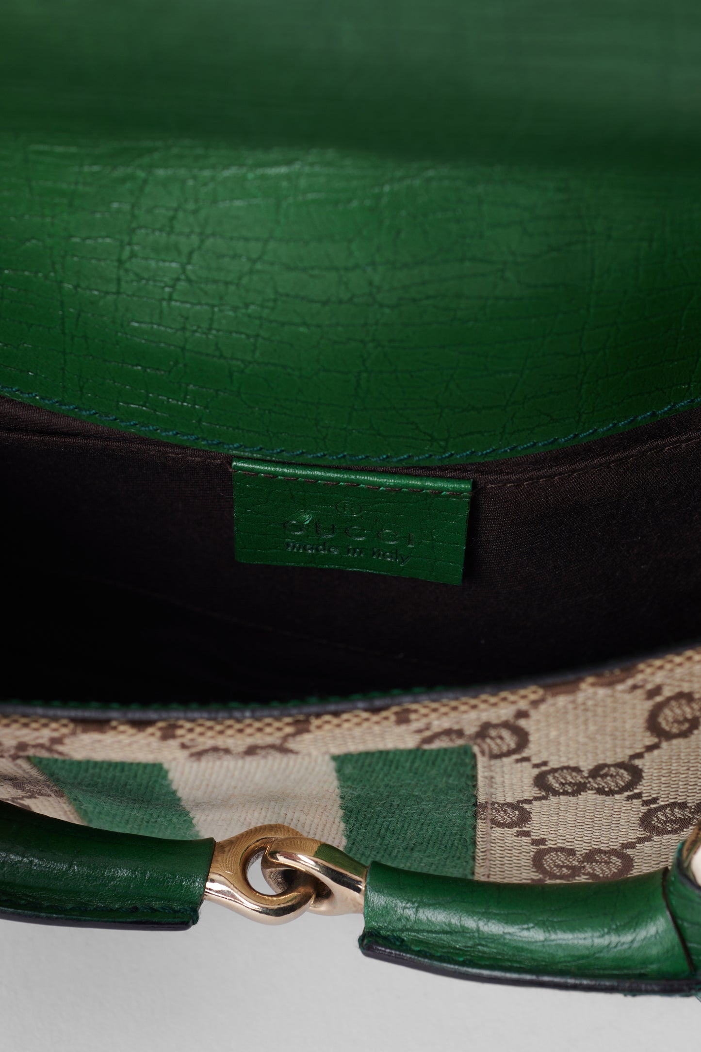 Vintage S/S 2003 Green Horsebit 1955 Clutch Bag
