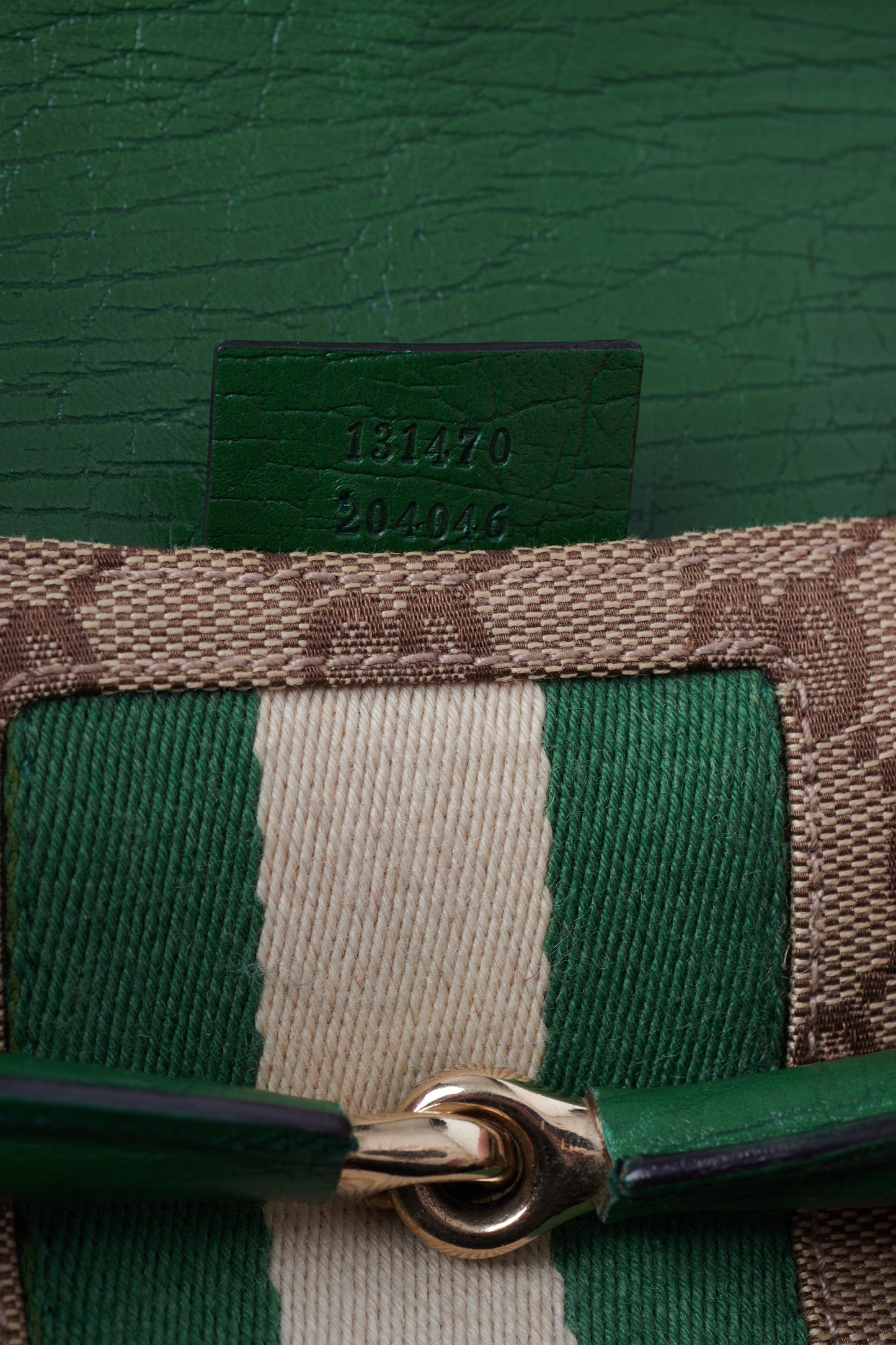 Vintage S/S 2003 Green Horsebit 1955 Clutch Bag