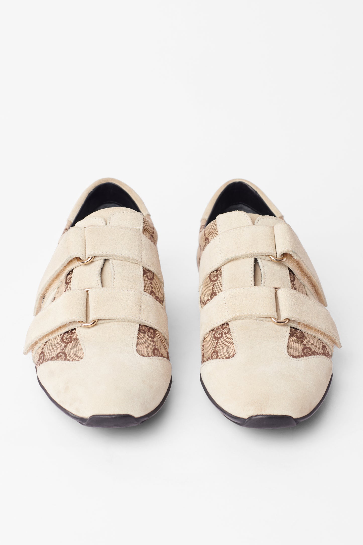 Vintage Gucci Beige Monogram Trainers