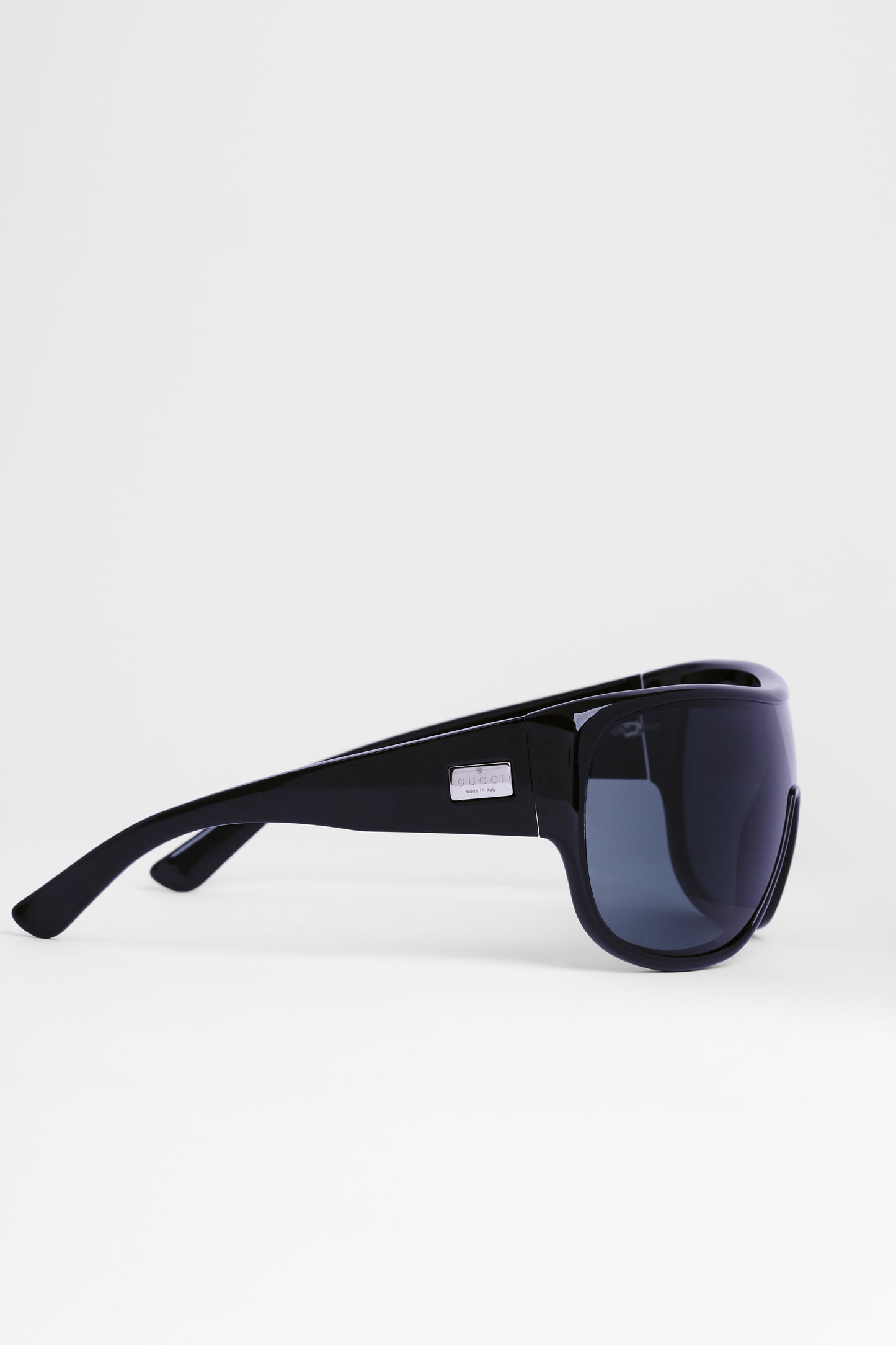2000's Black Oversized Shield Sunglasses
