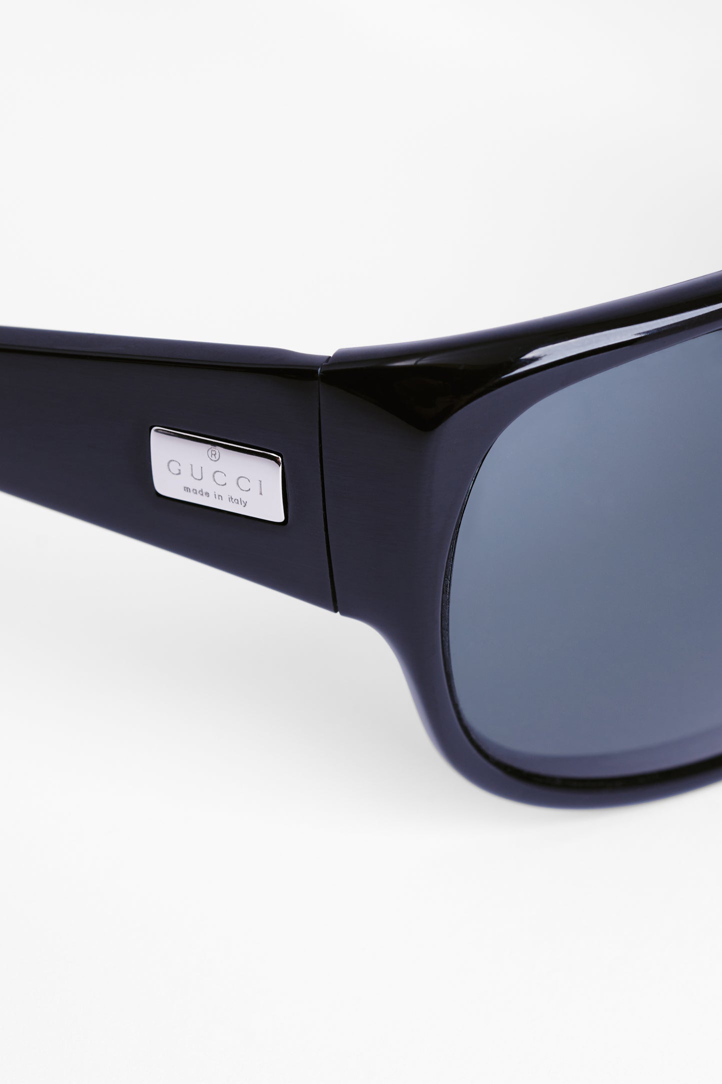 2000's Black Oversized Shield Sunglasses