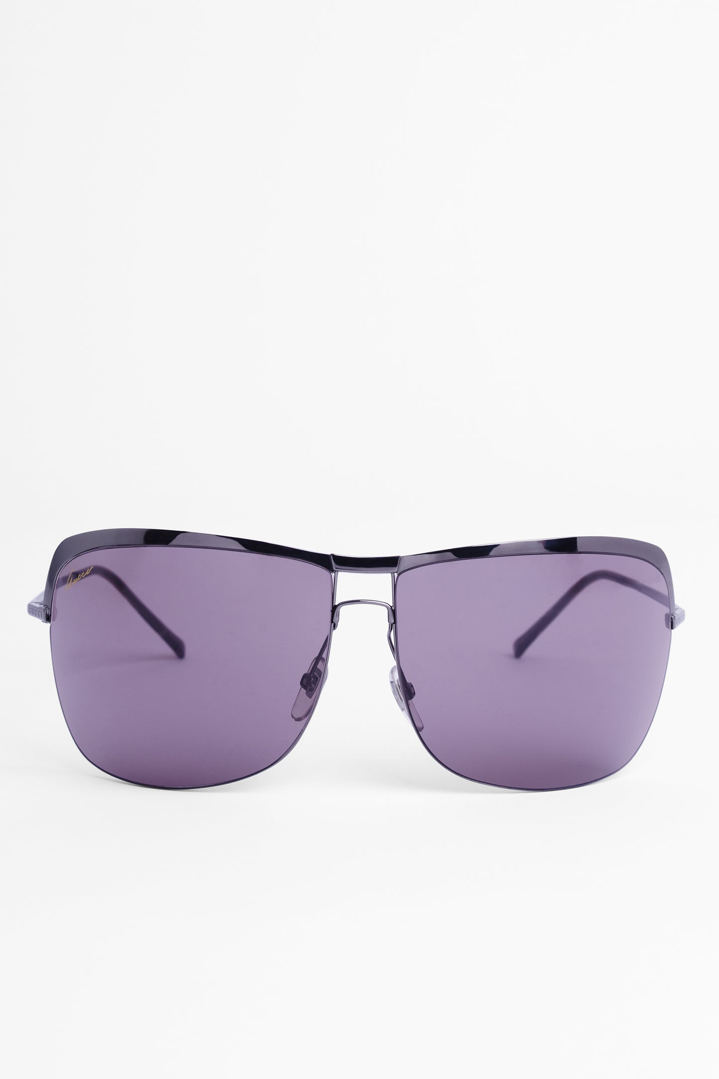 2000 Oversize Rectangular Aviator Sunglasses