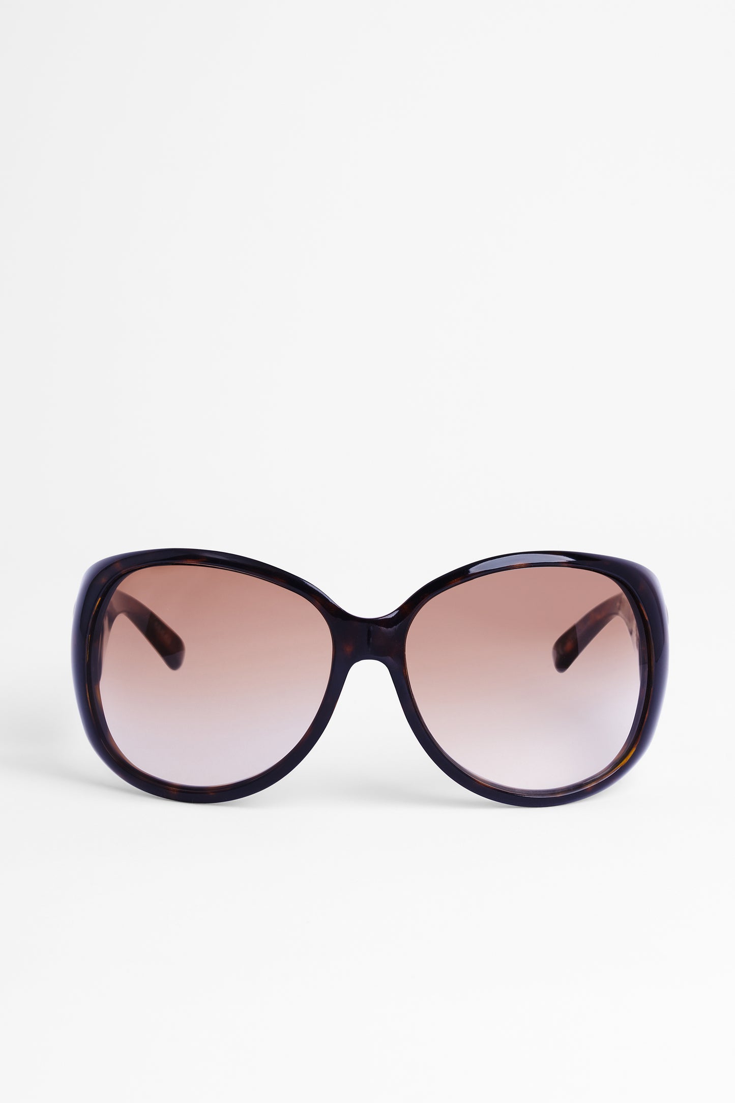 Oversize Oval Tortoiseshell Sunglasses