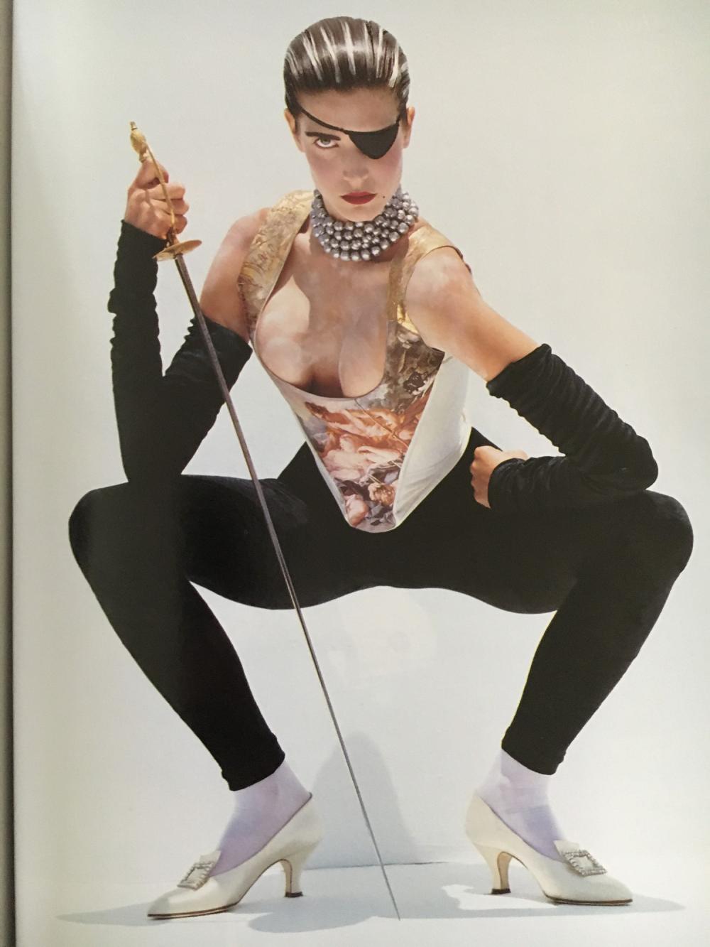 Vintage F/W 1990/91 Runway Boucher Print Corset