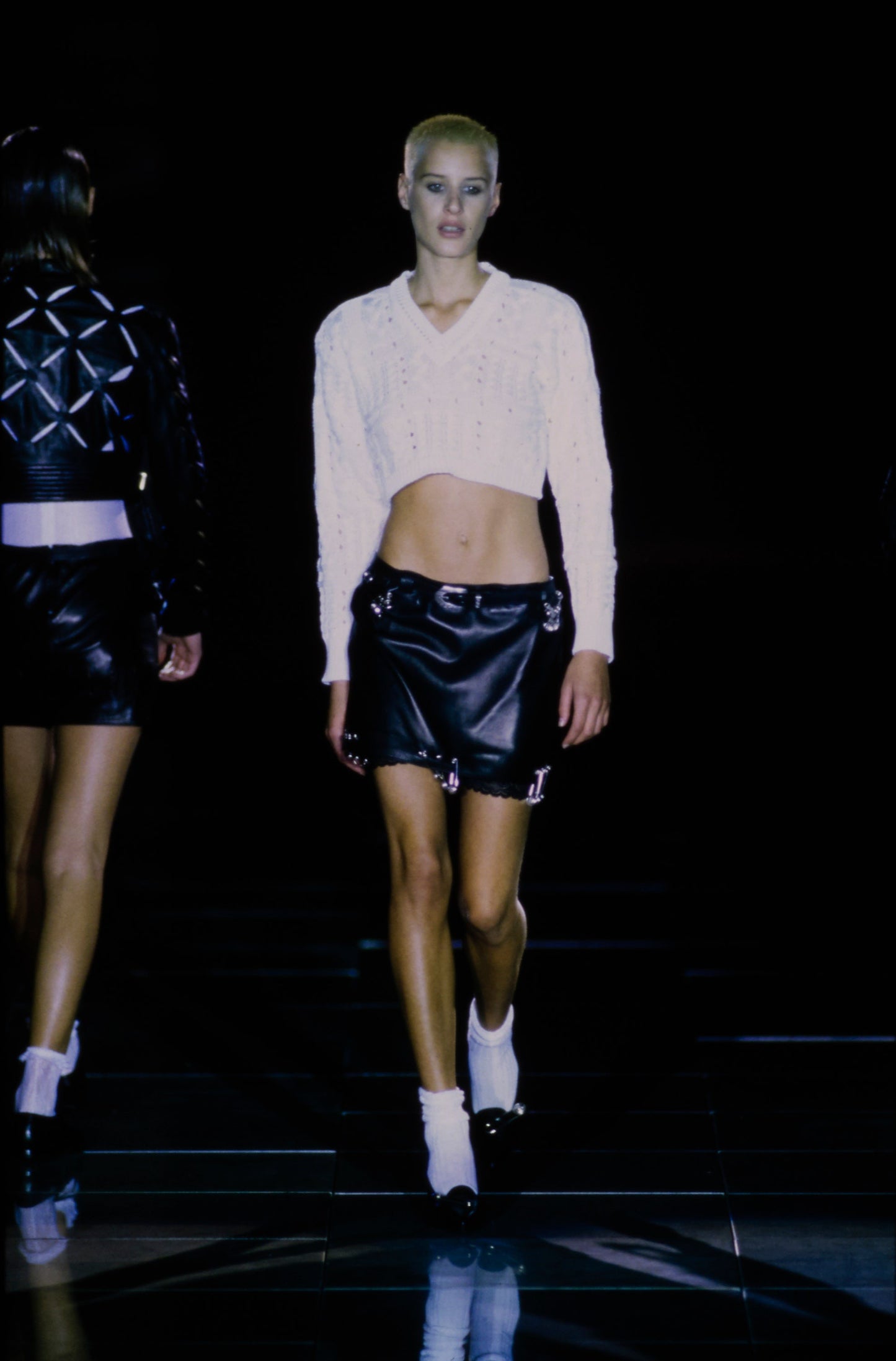 Vintage F/W 1994 Safety Pin Leather Co-ord
