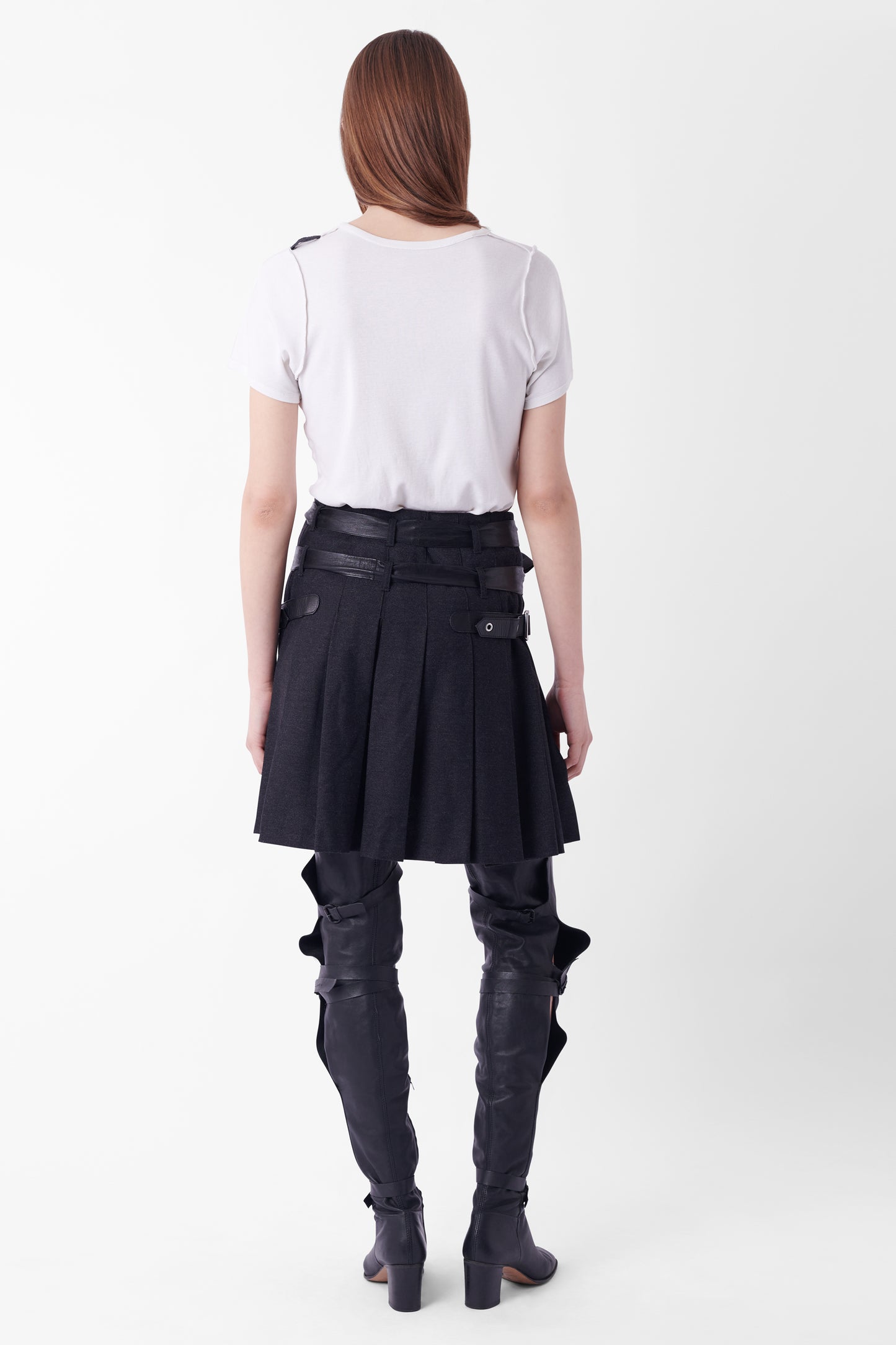 Vintage FW 2003 Black Sex Bondage Skirt