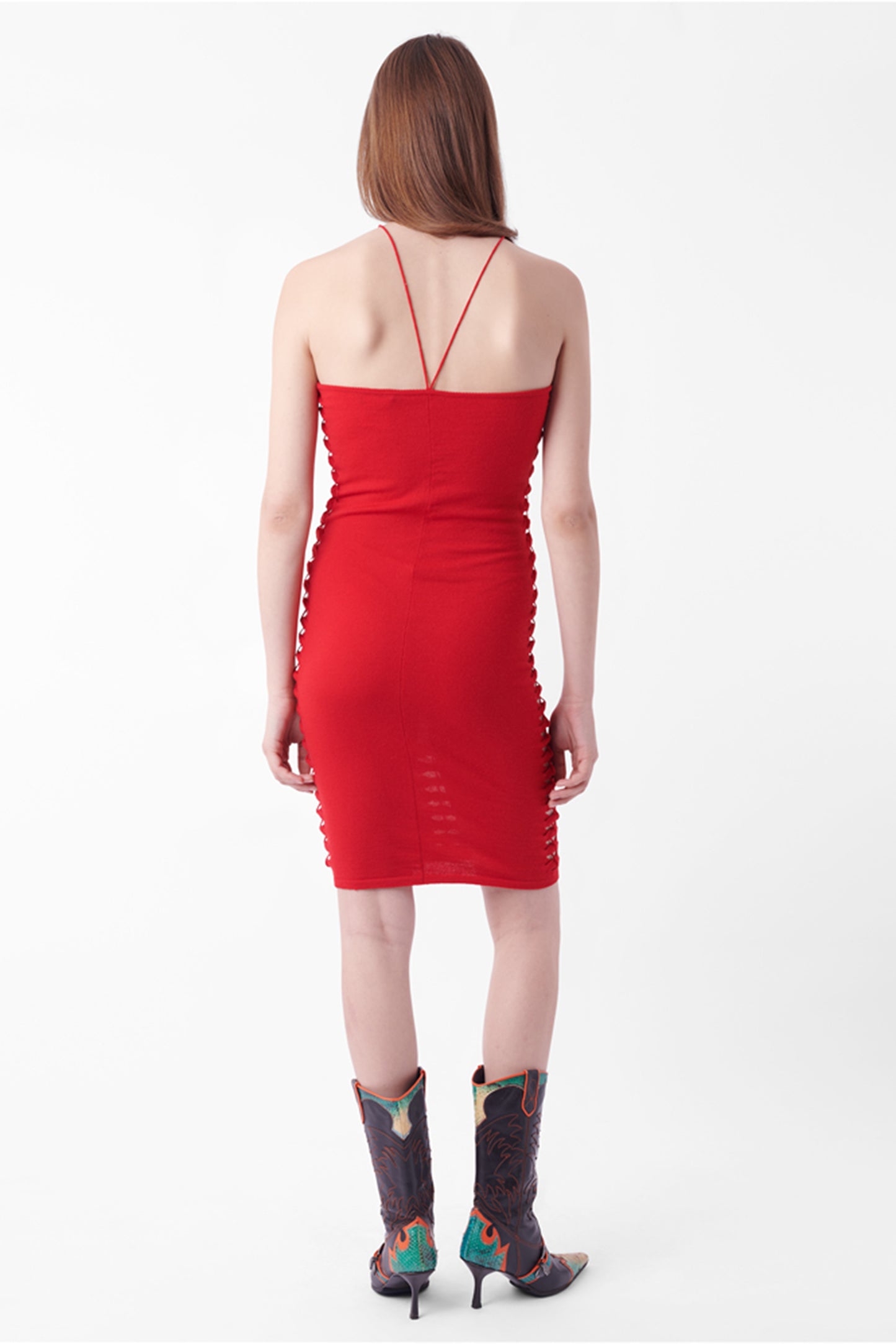 Vintage F/W 2001 Red Knit Dress