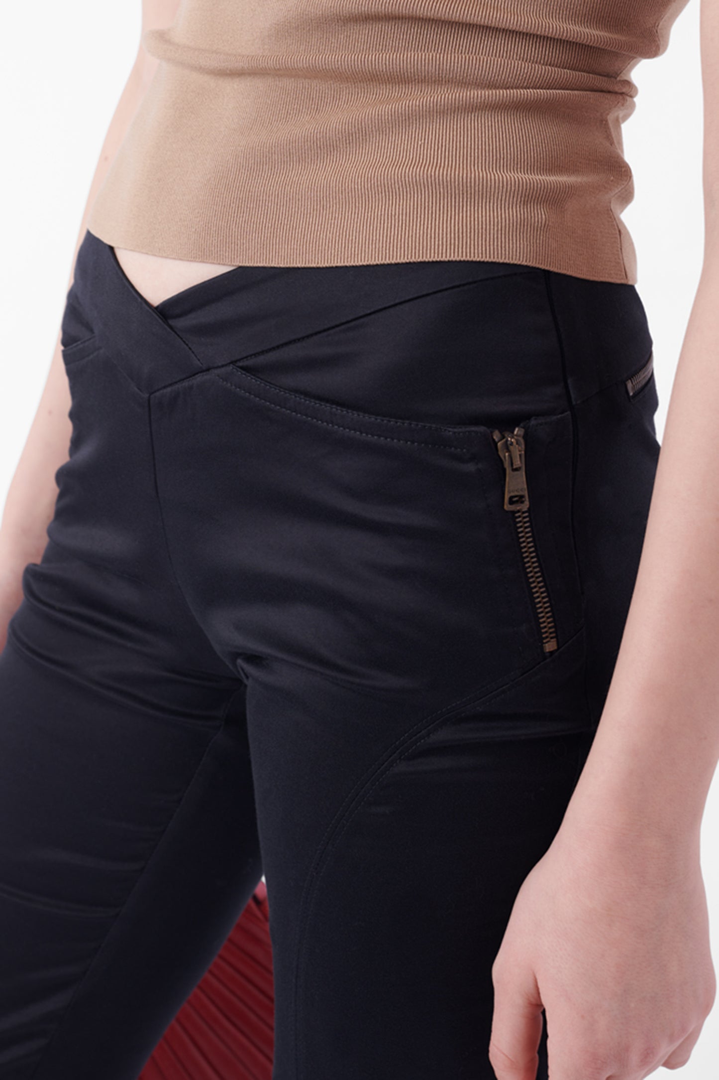 Vintage F/W 2003 V-Front Black Trousers