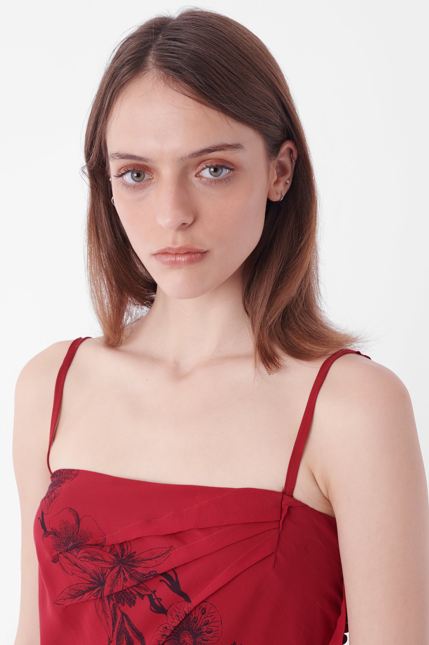 F/W 2006 Runway Burgundy Floral Dress