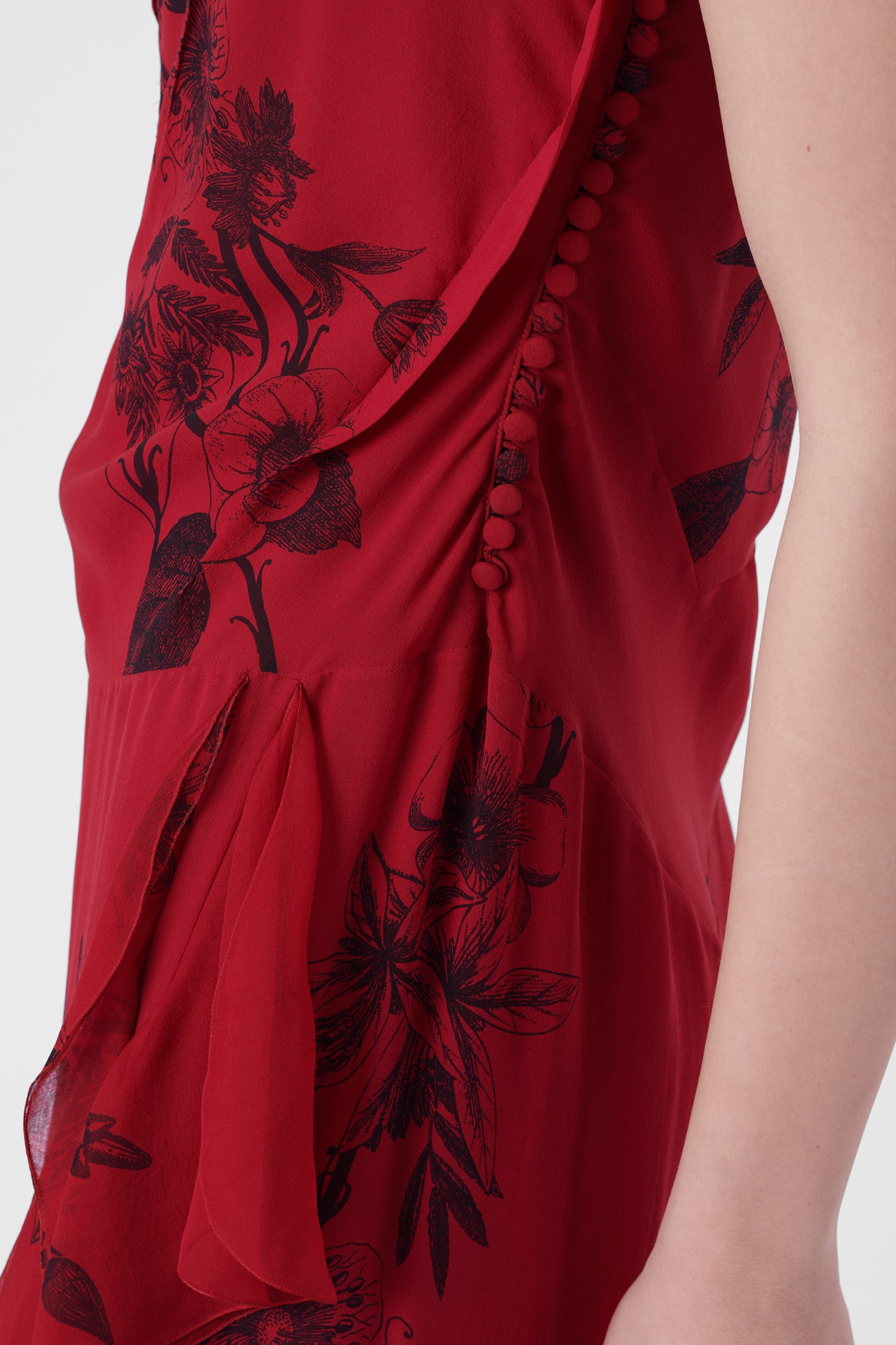 F/W 2006 Runway Burgundy Floral Dress