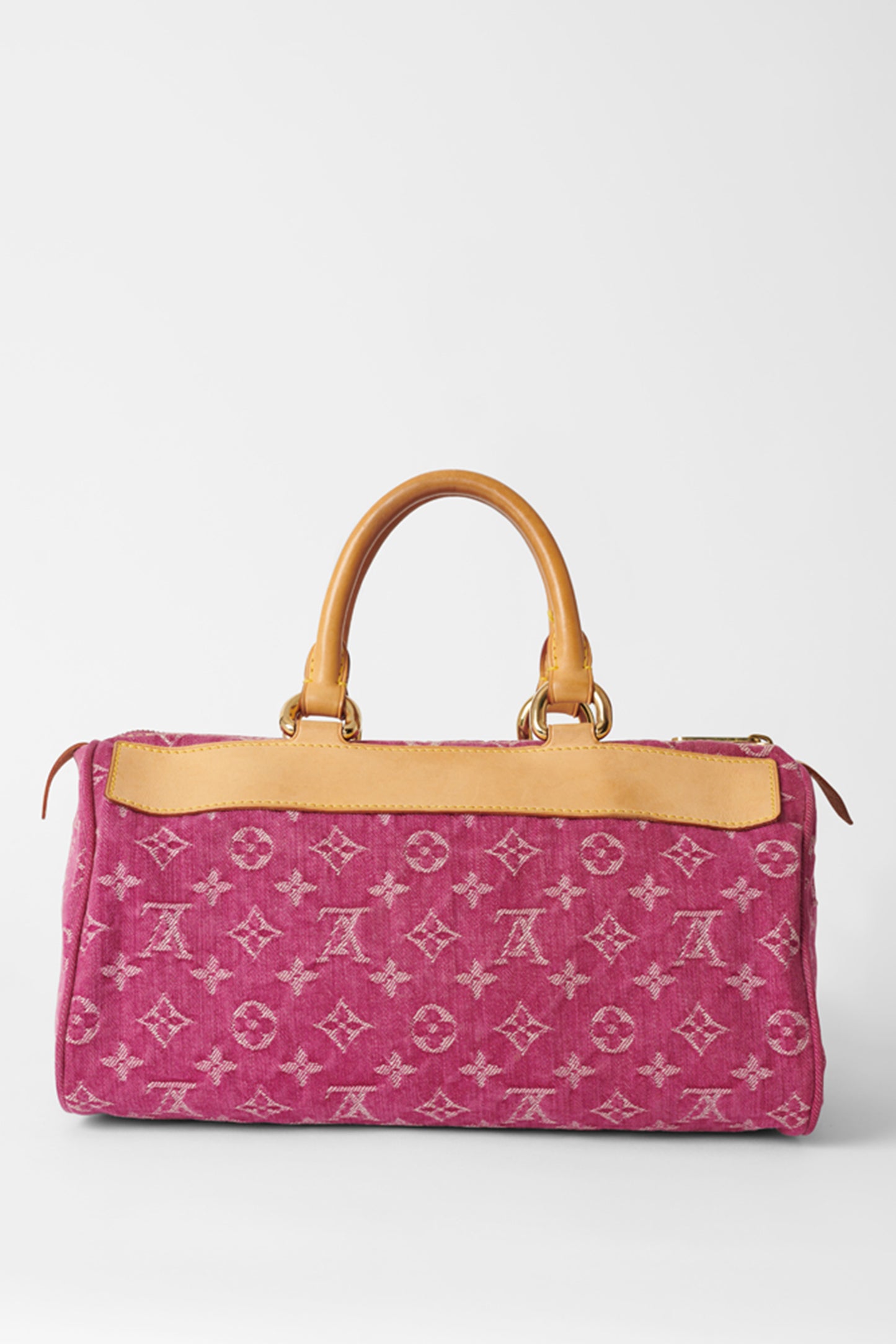 2006 Pink Denim Monogram Speedy Bag & Scarf