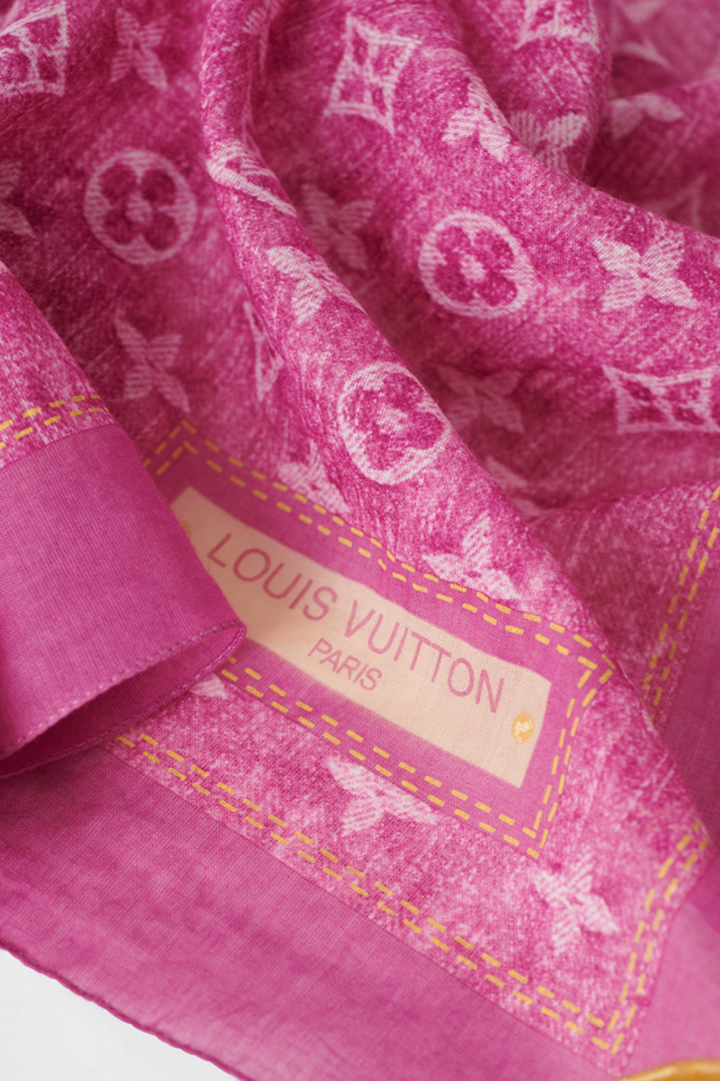 2006 Pink Denim Monogram Speedy Bag & Scarf