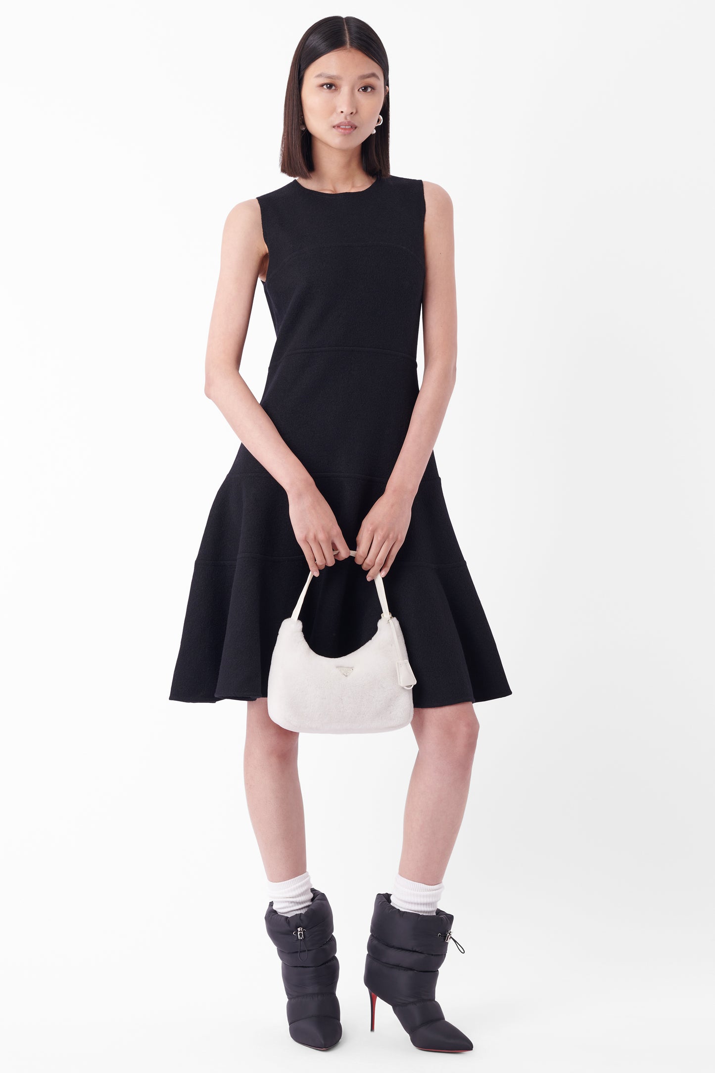 F/W 2006 Black Wool A-Line Dress