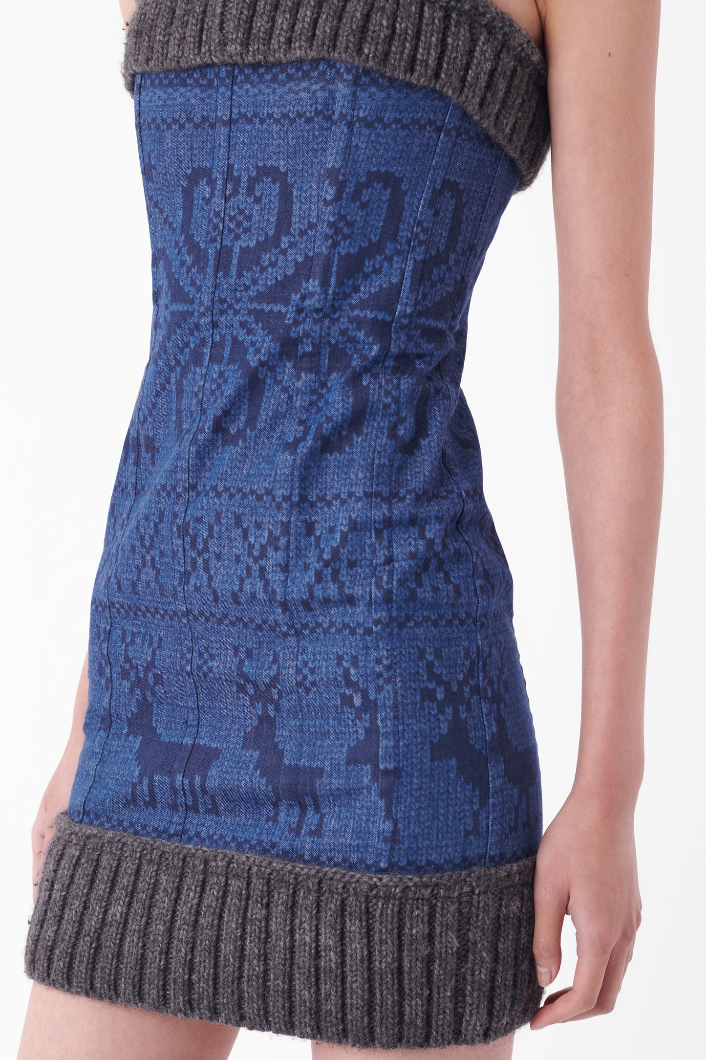 F/W 2010 Runway Denim Knit Mini Dress