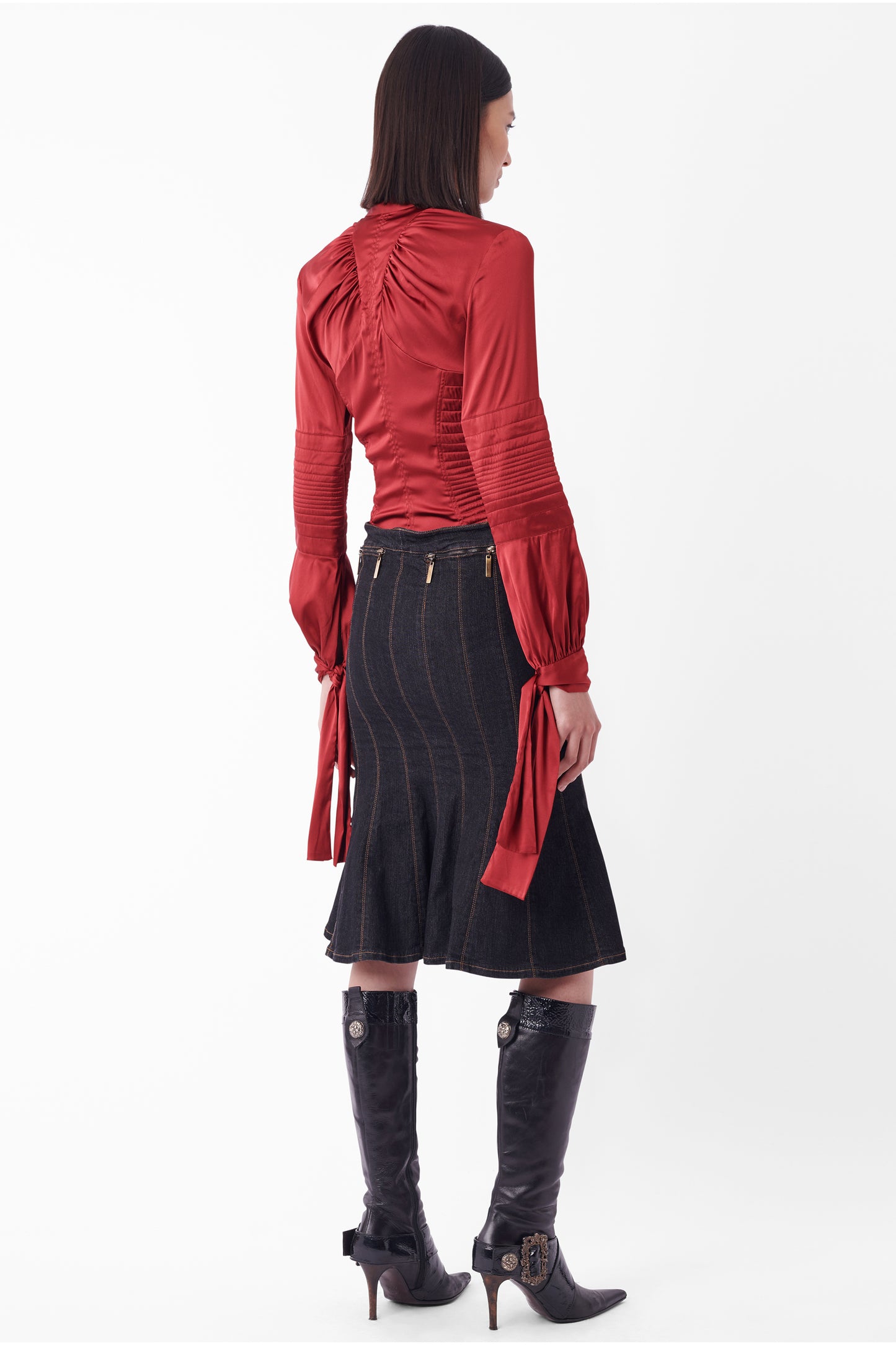 Vintage Dark Denim Skirt