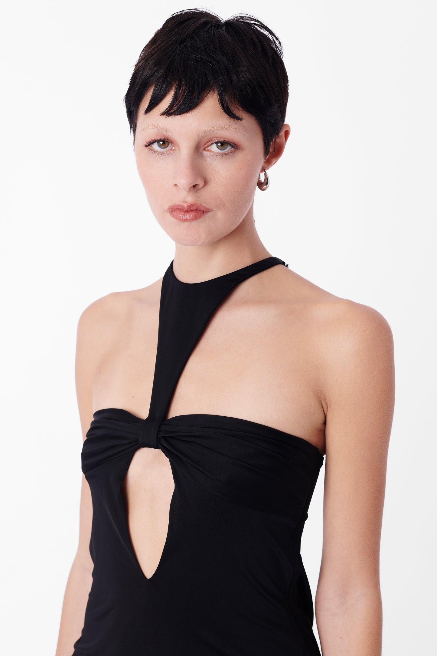 F/W 2004 Black Silk Cut-out Top