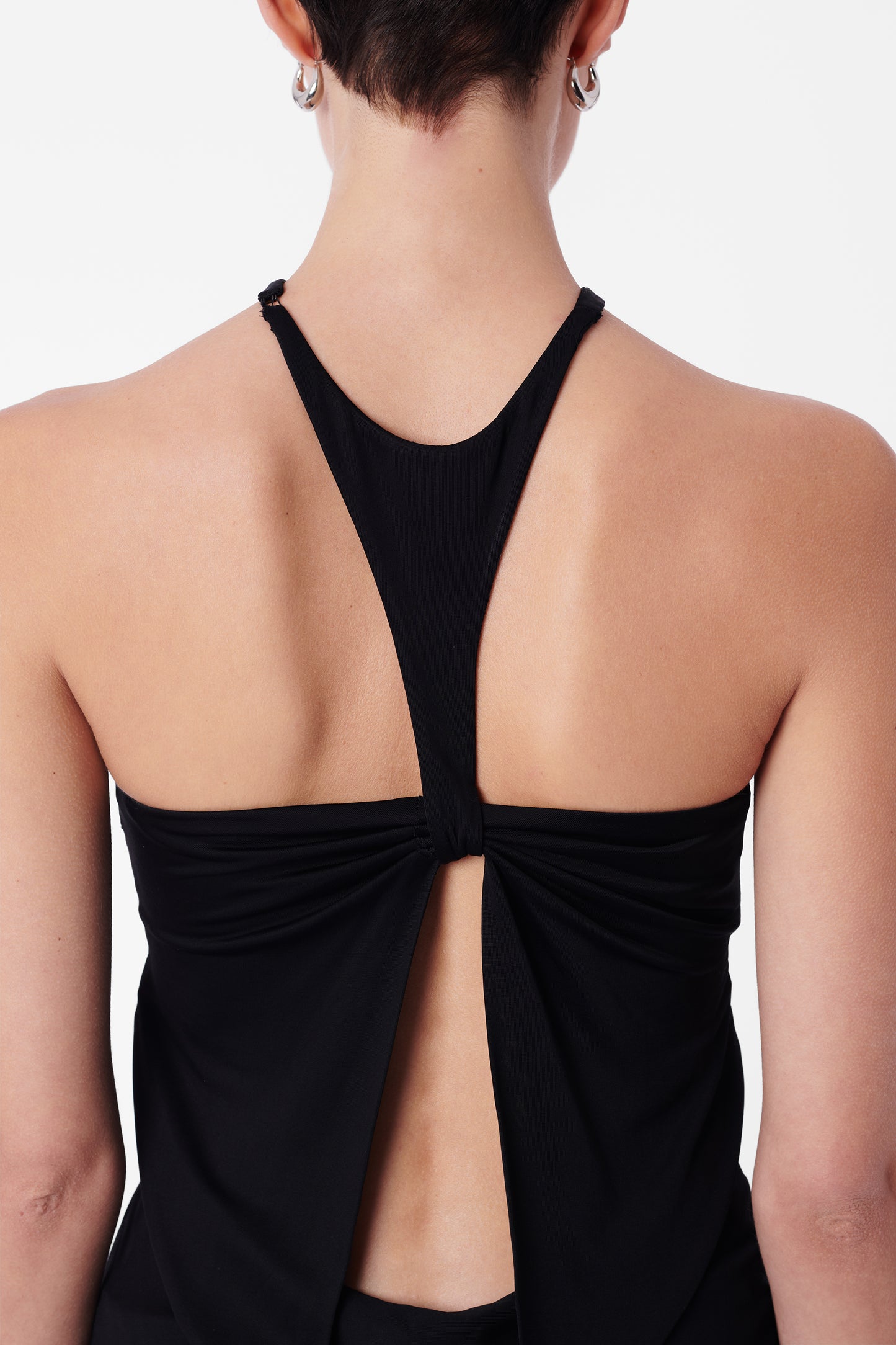 F/W 2004 Black Silk Cut-out Top