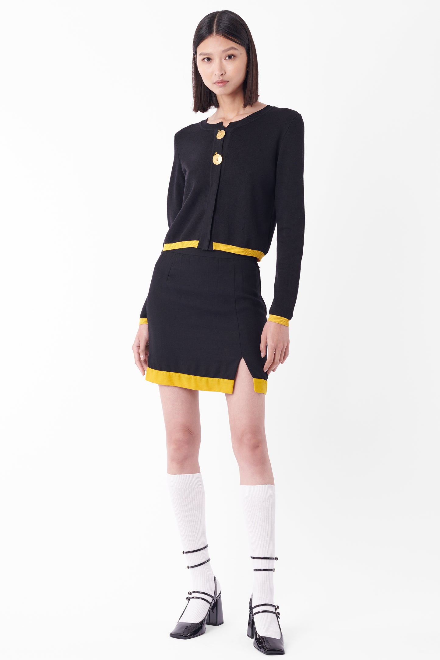 Vintage F/W 1991 Cardigan & Skirt Suit Set