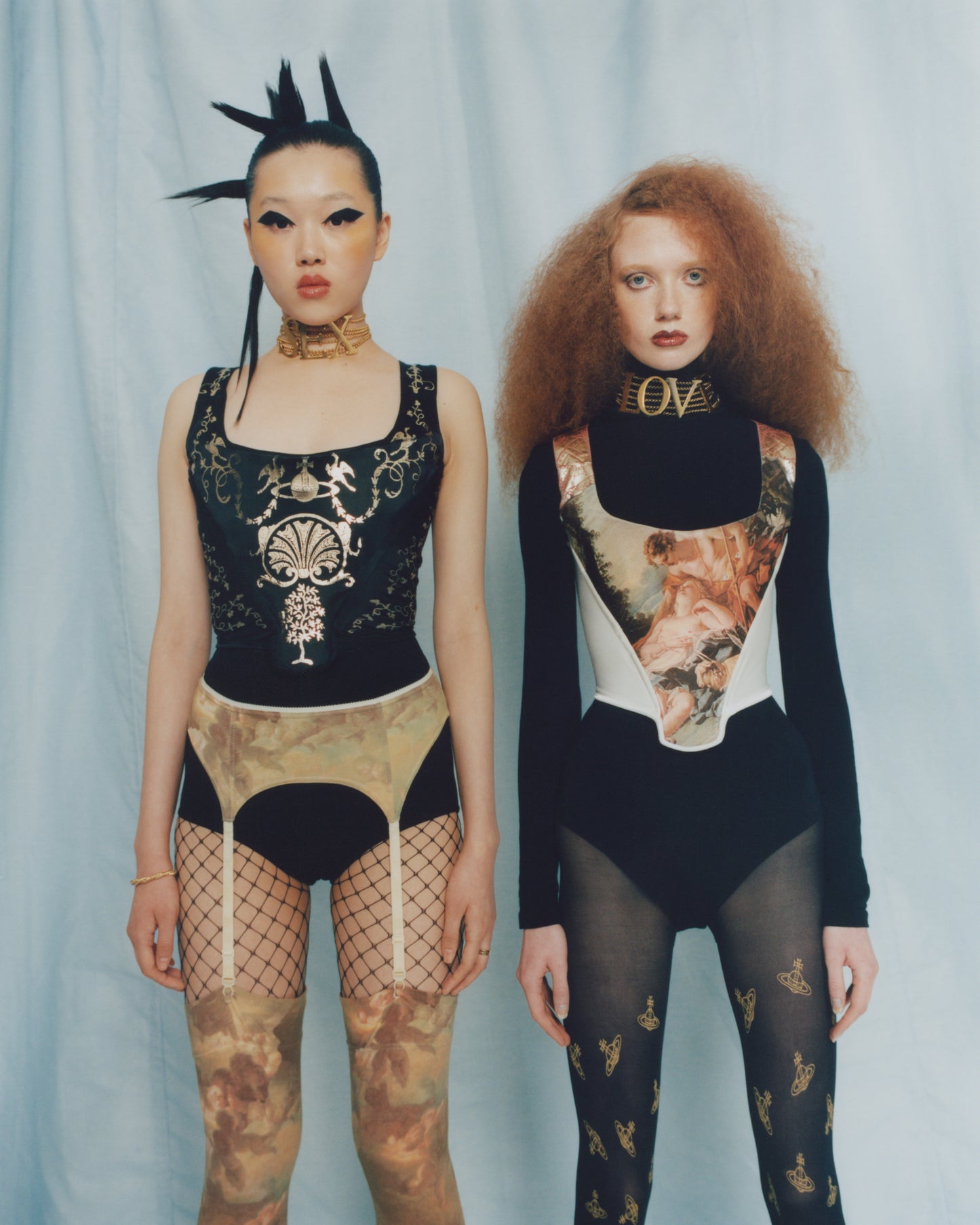 Vintage F/W 1990/91 Runway Boucher Print Corset
