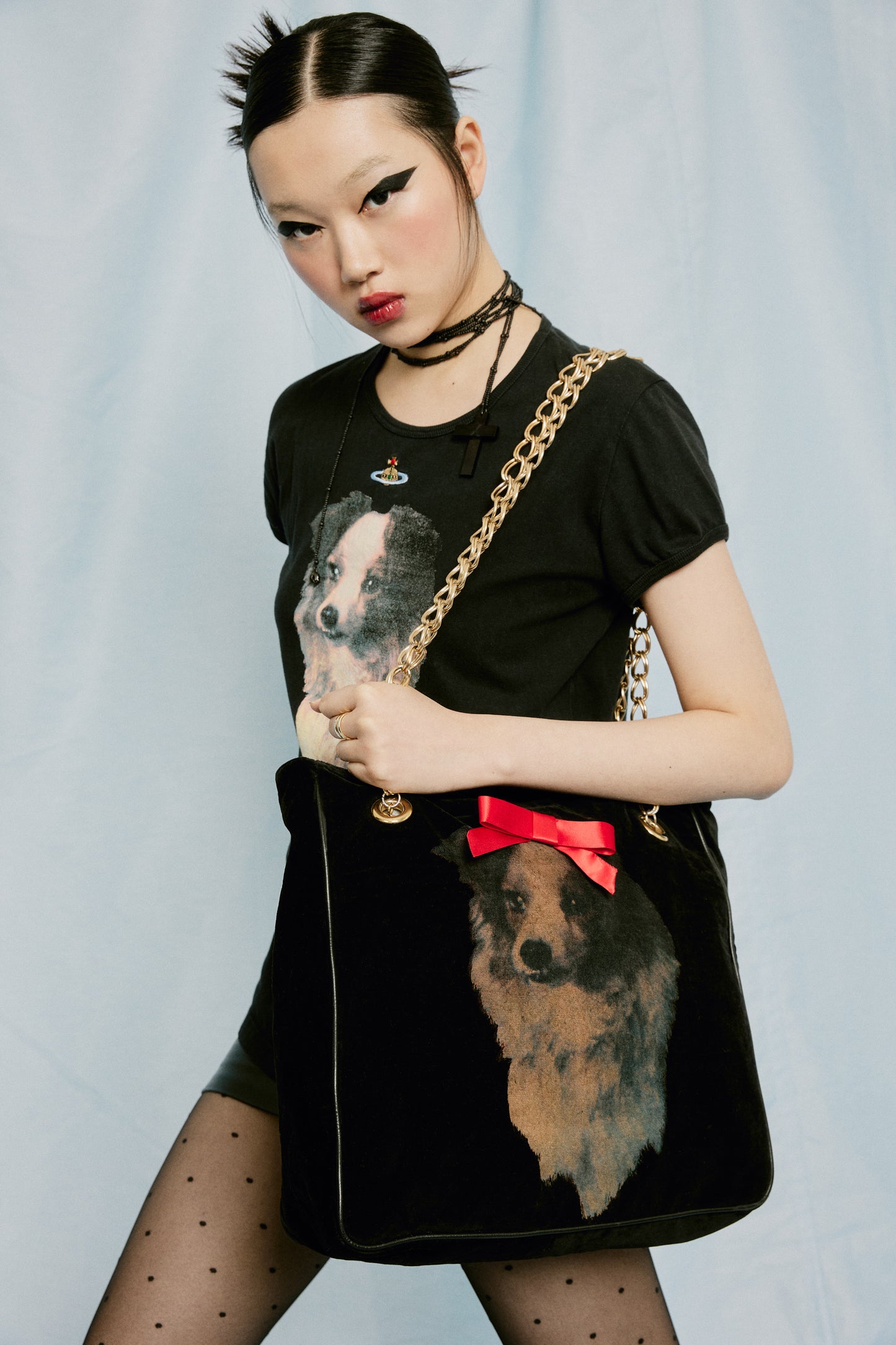 Vintage F/W 1993 Dog Print Shoulder Bag